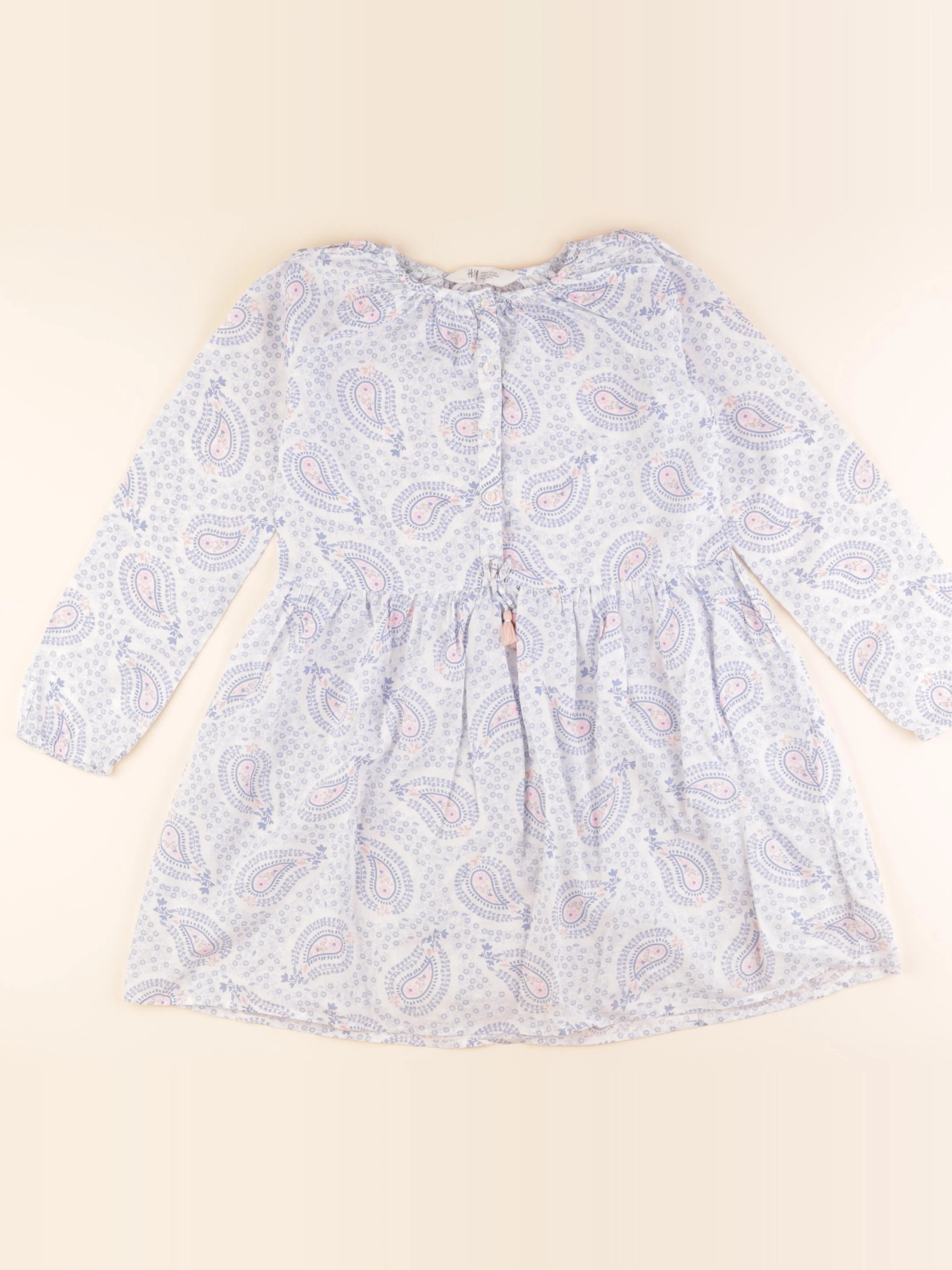 H&M - robe multicolore - 9/10 ans