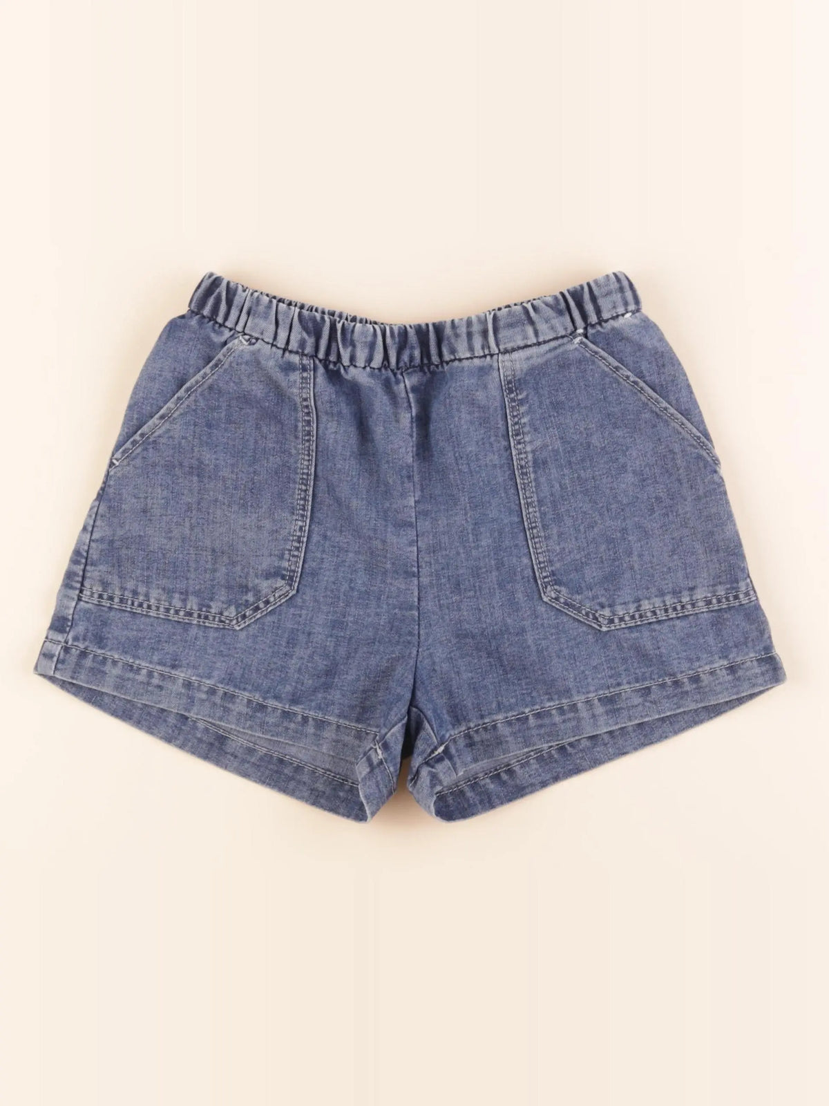 H&M - short bleu - 8/9 ans