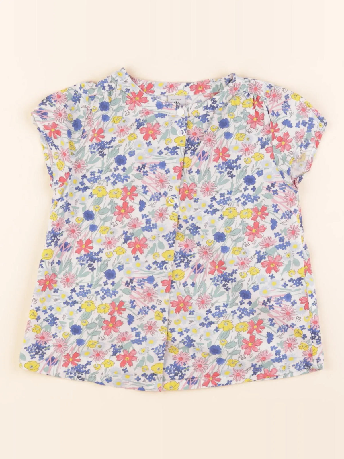 Petit Bateau - blouse multicolore - 5 ans