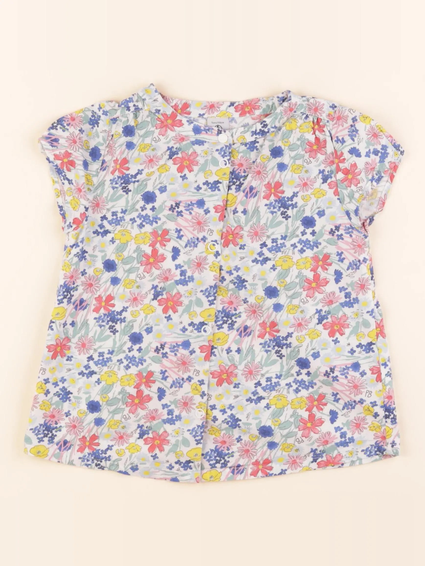 Petit Bateau - blouse multicolore - 5 ans