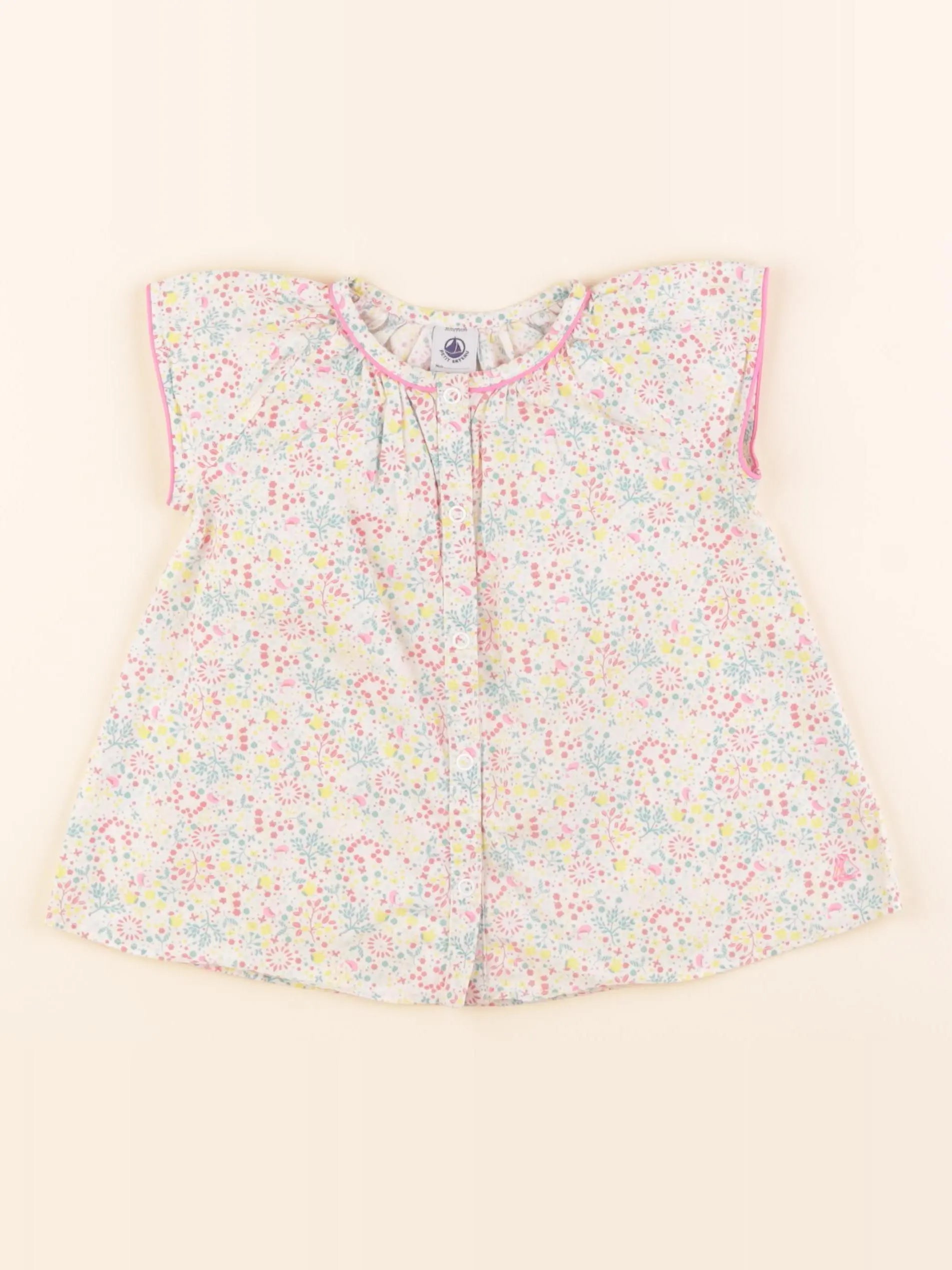 Petit Bateau - blouse multicolore - 36 mois