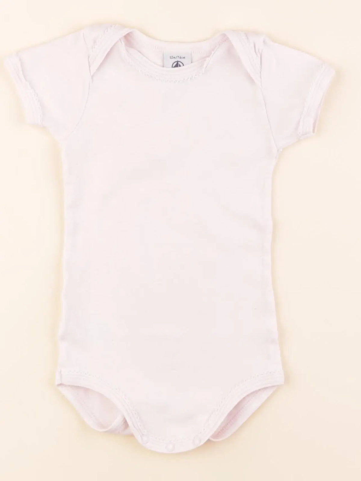Petit Bateau - body rose - 12 mois