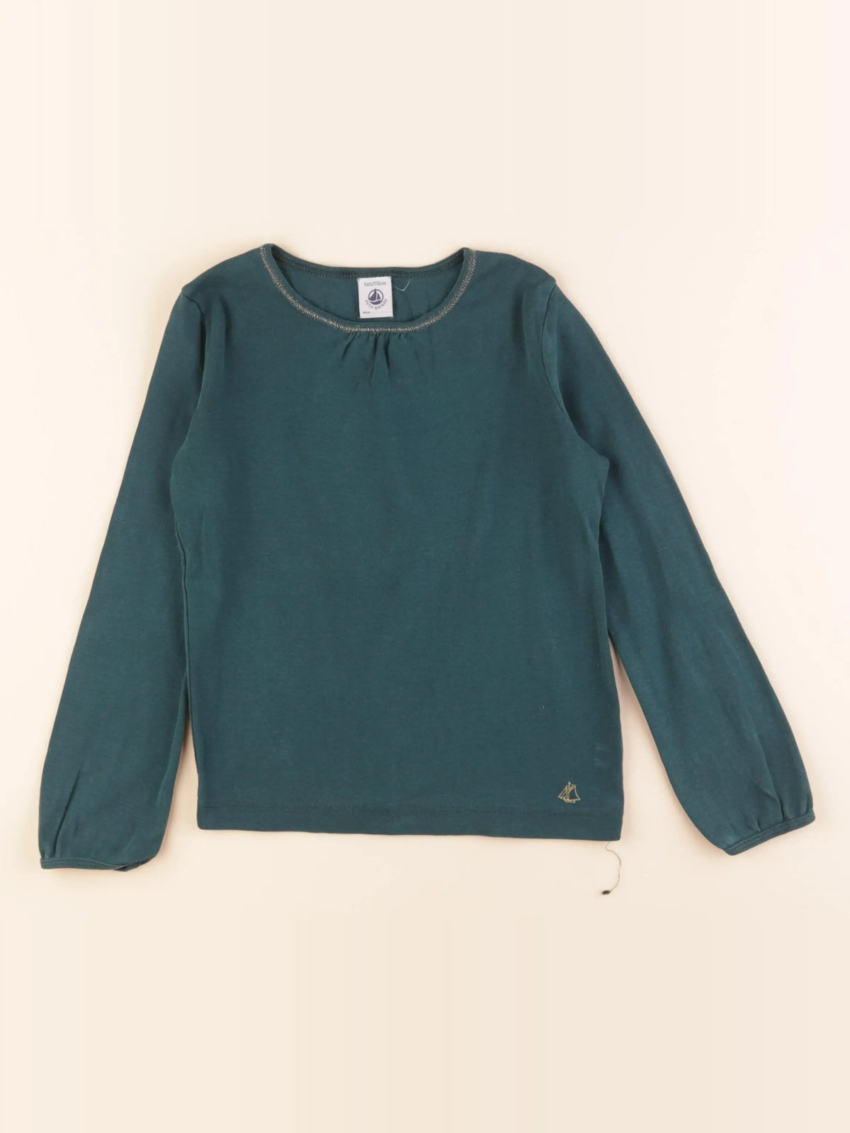 Petit Bateau - tee-shirt vert - 6 ans