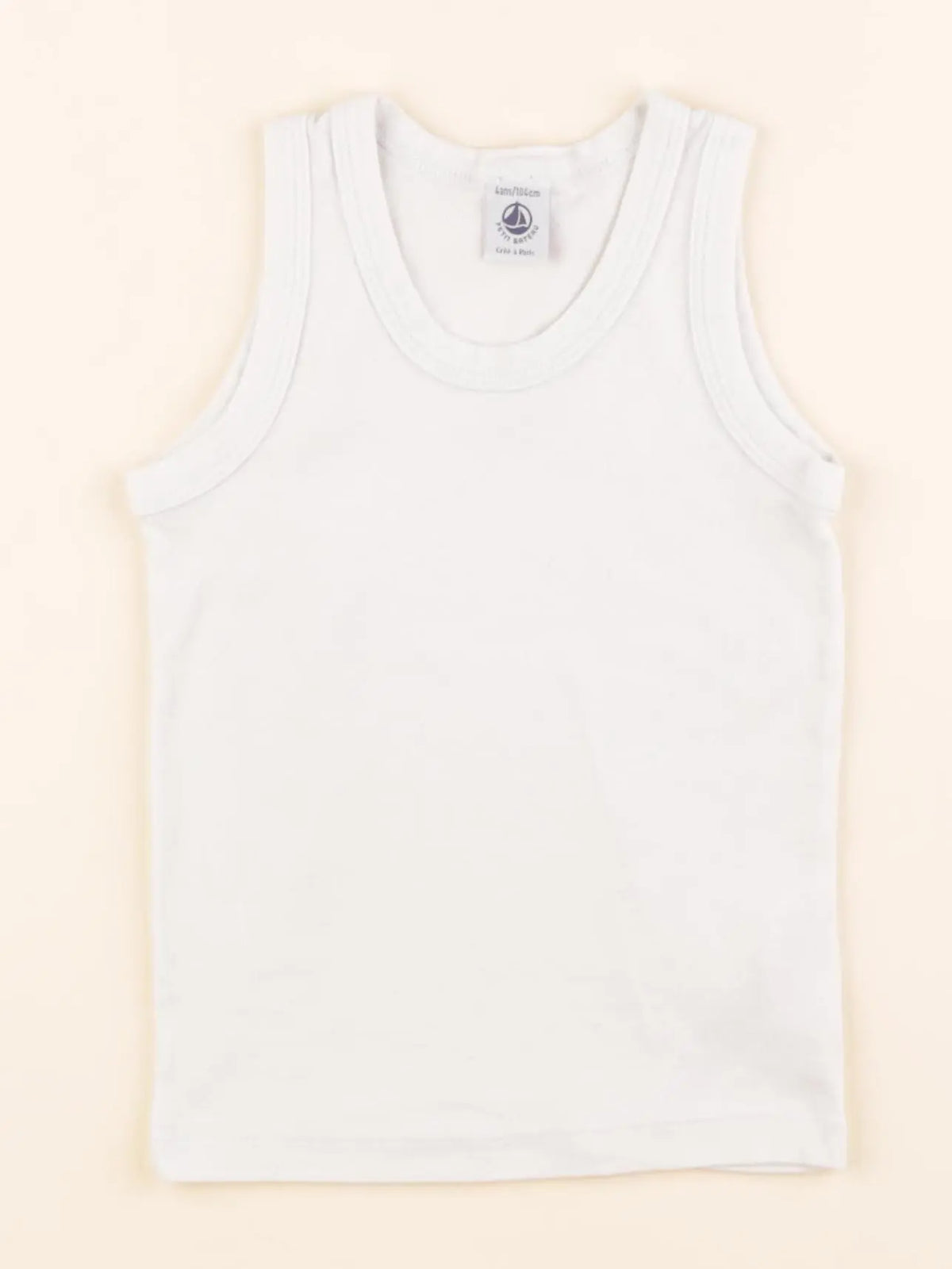 Petit Bateau - maillot de corps blanc - 4 ans