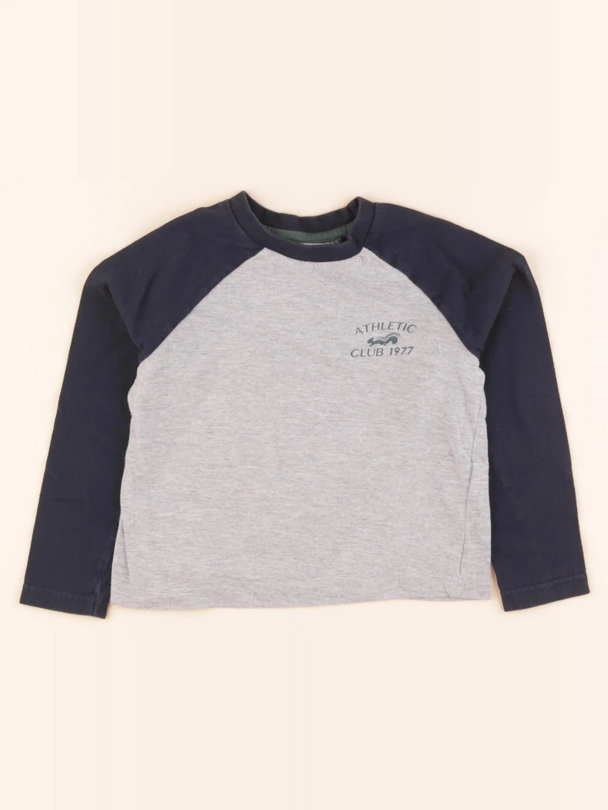 Cyrillus - tee-shirt gris, bleu - 4 ans