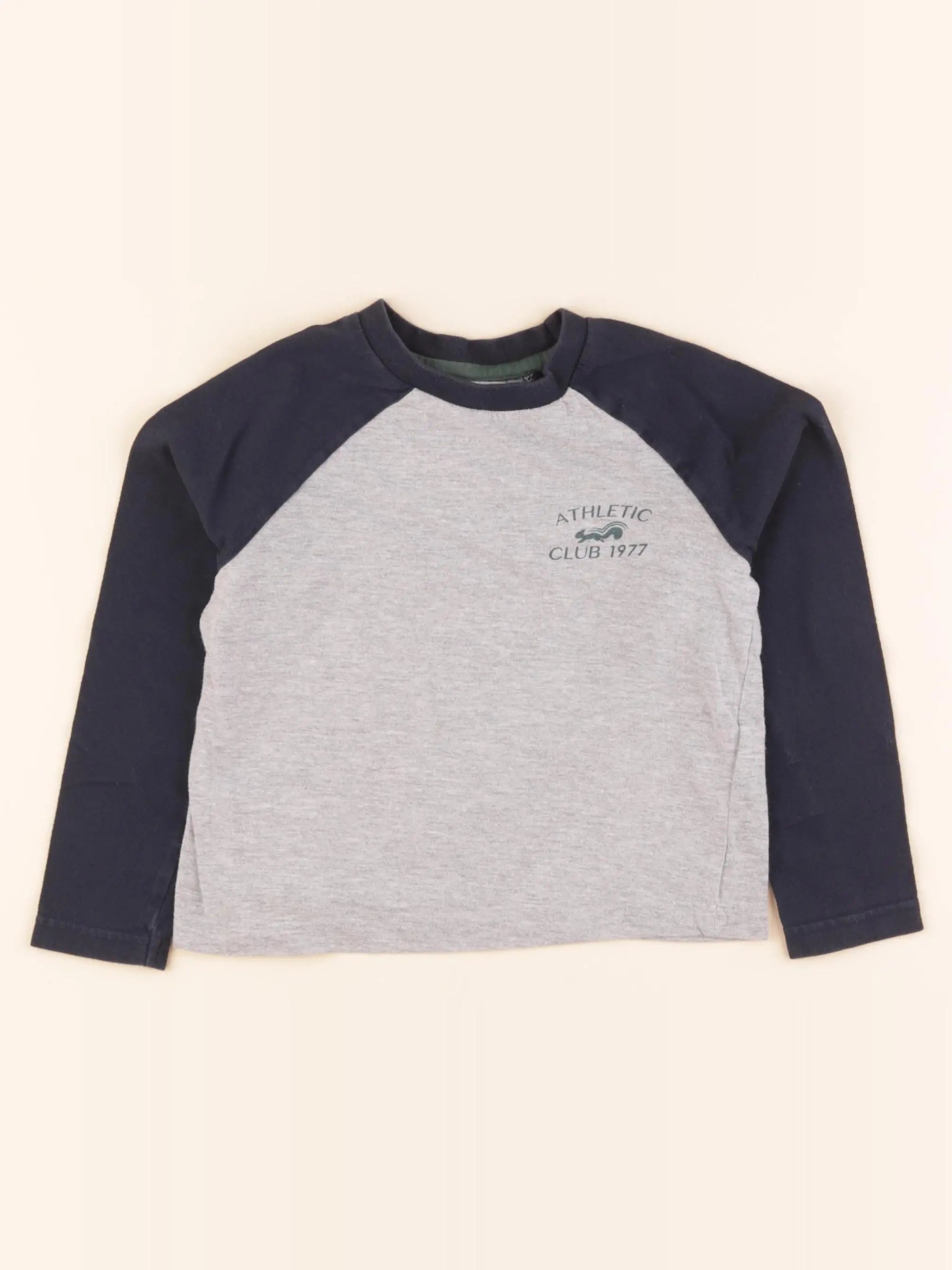 Cyrillus - tee-shirt gris, bleu - 4 ans