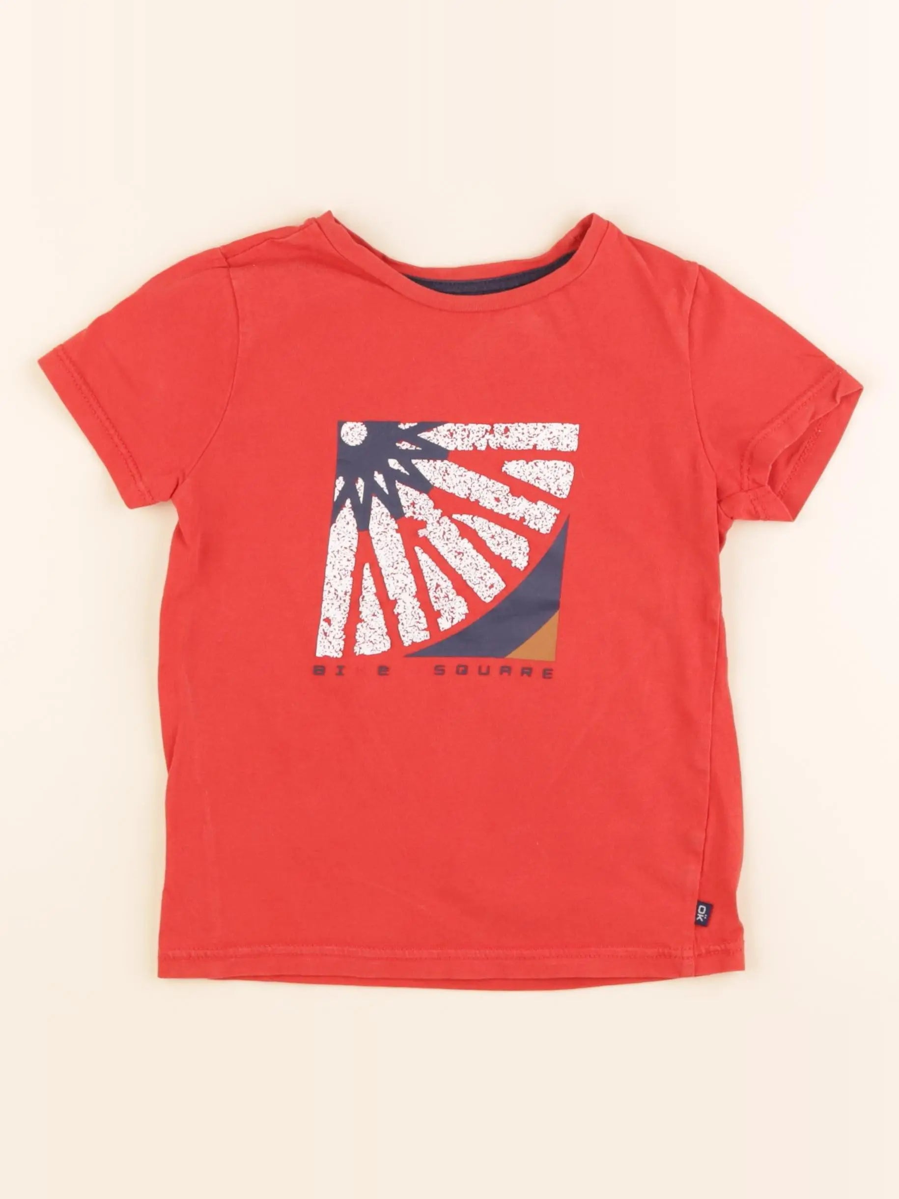 Okaidi - tee-shirt rouge - 4 ans