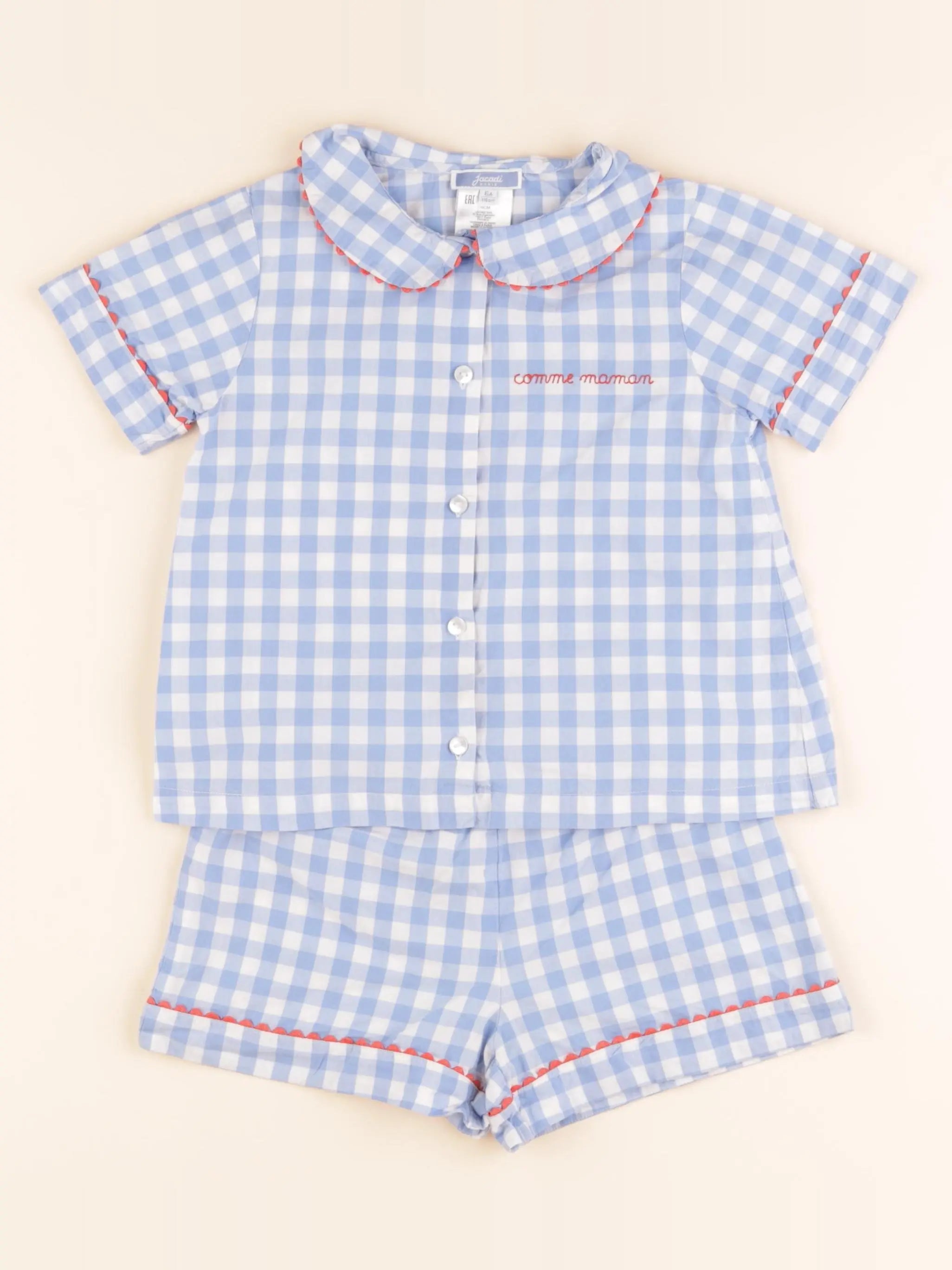 Jacadi - pyjama coton bleu - 6 ans