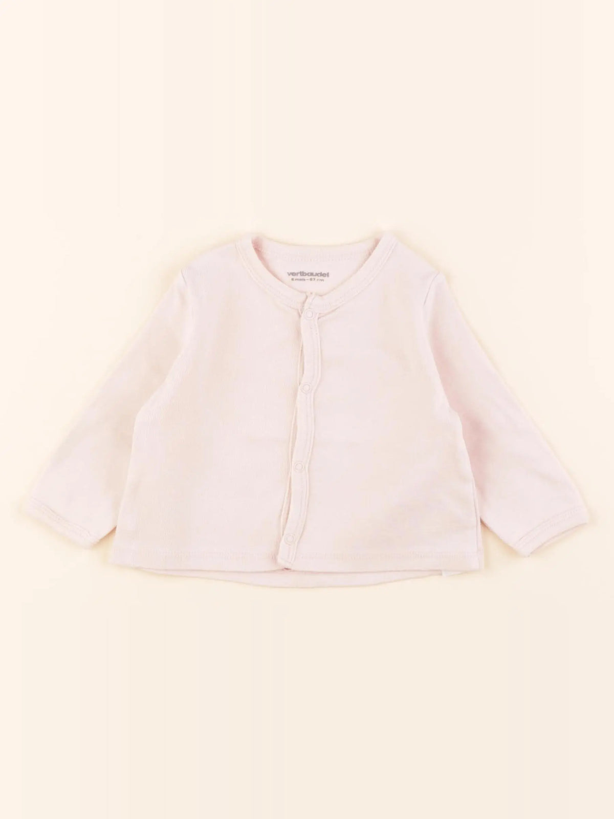 Vertbaudet - tee-shirt rose - 6 mois