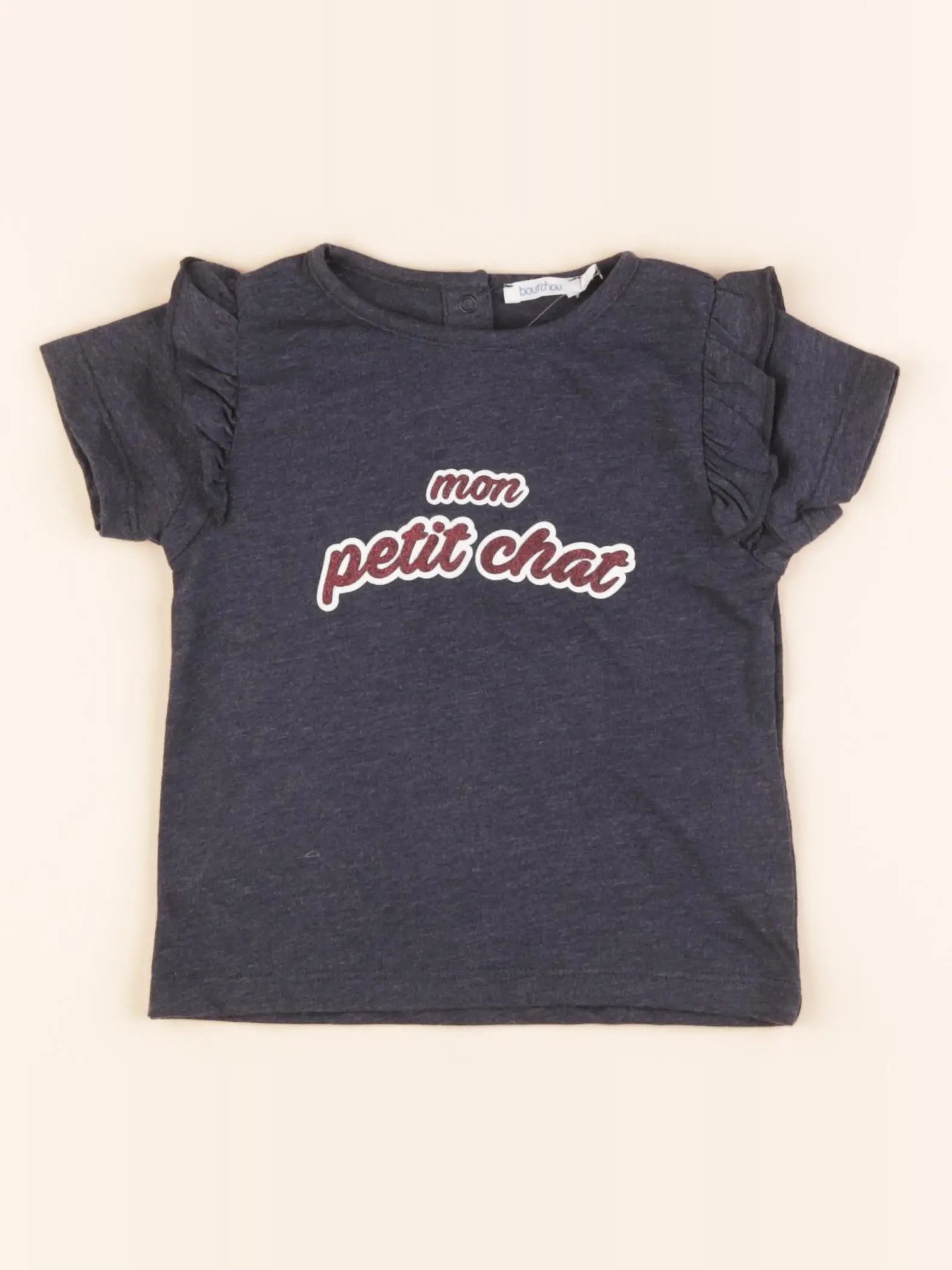 Boutchou - tee-shirt bleu - 18 mois