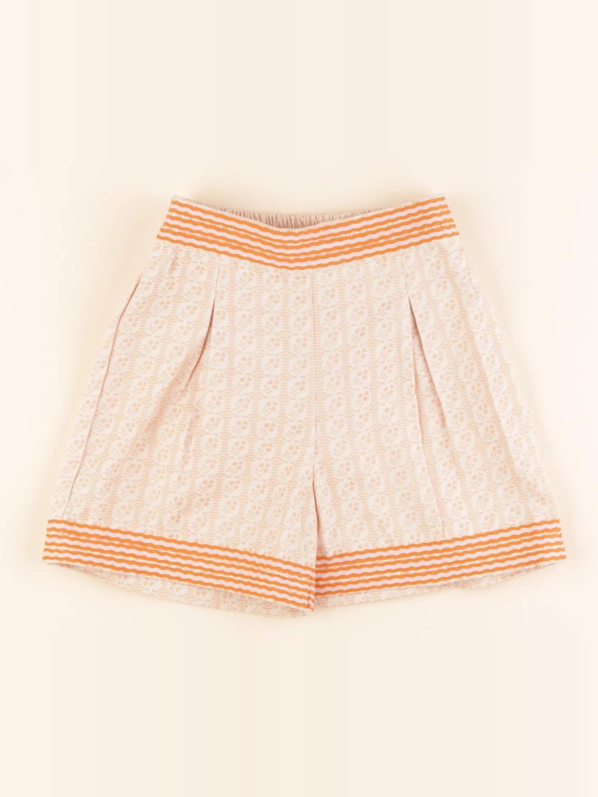 Bandits à la crème - short orange - 6 ans