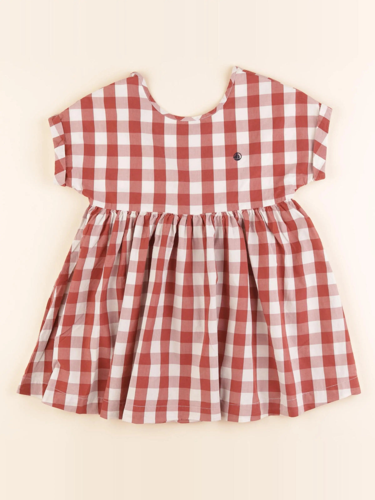 Petit Bateau - robe rouge - 6 ans