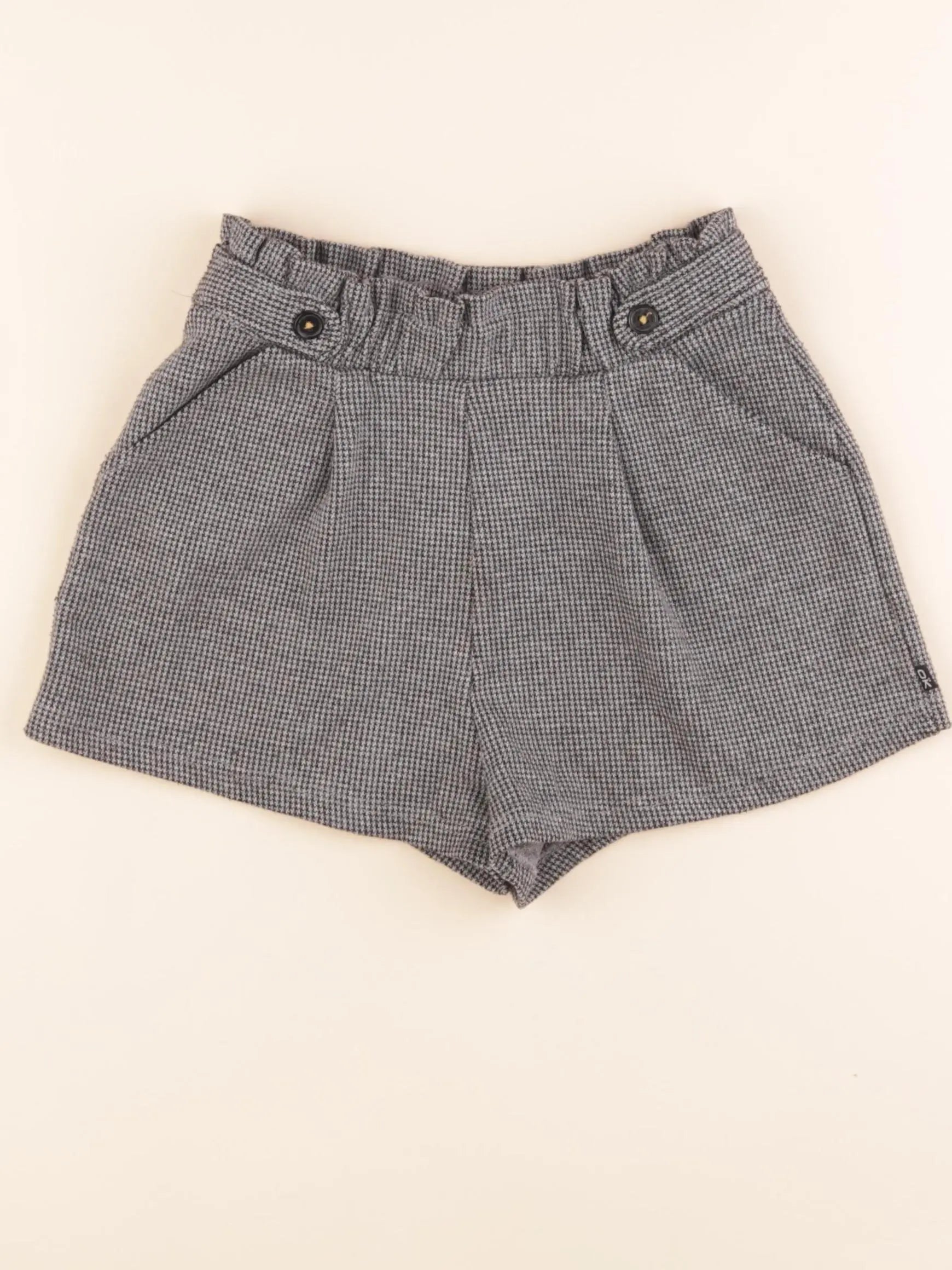 Okaidi - short gris, noir - 8 ans