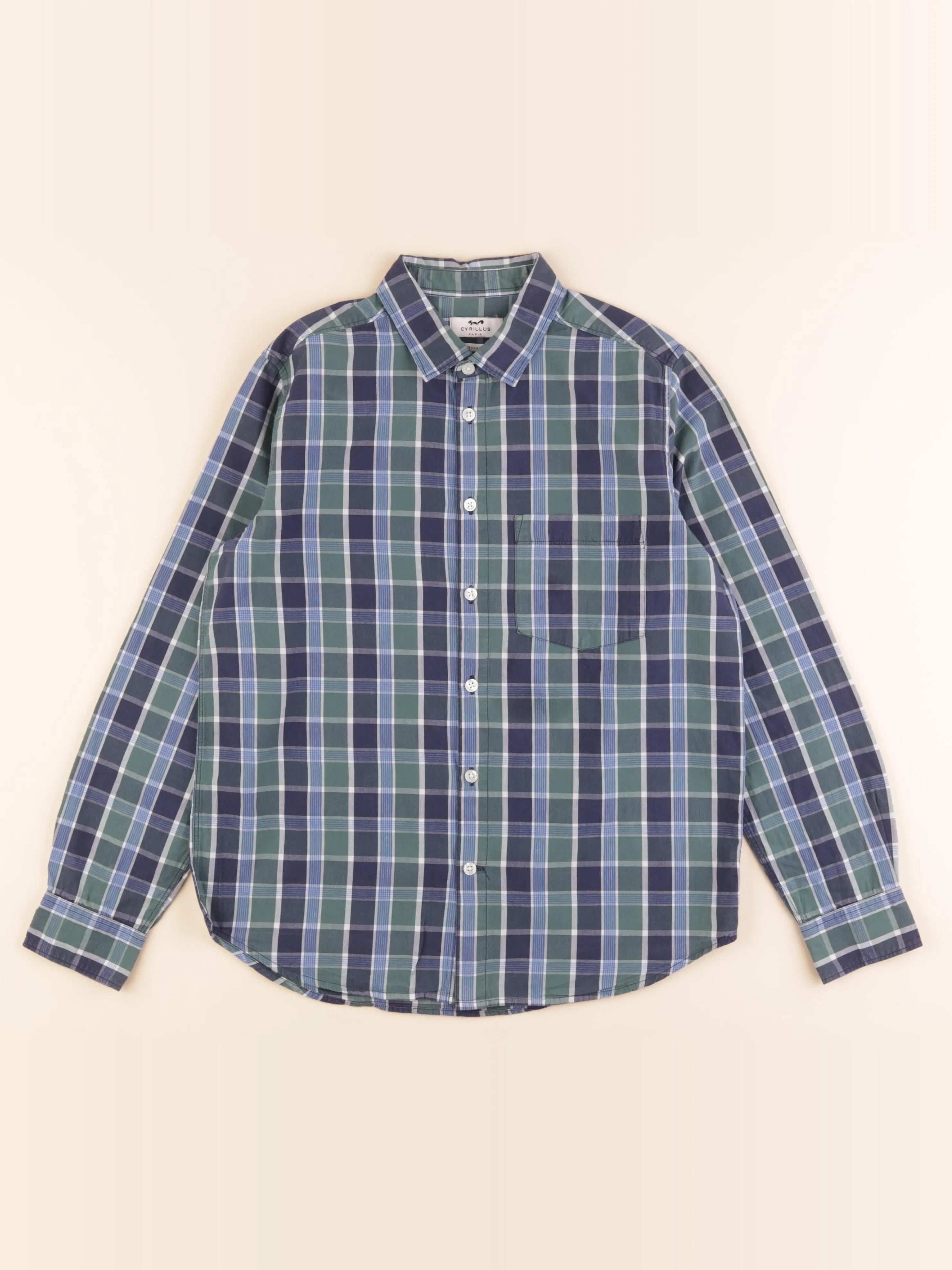Cyrillus - chemise multicolore - 12 ans