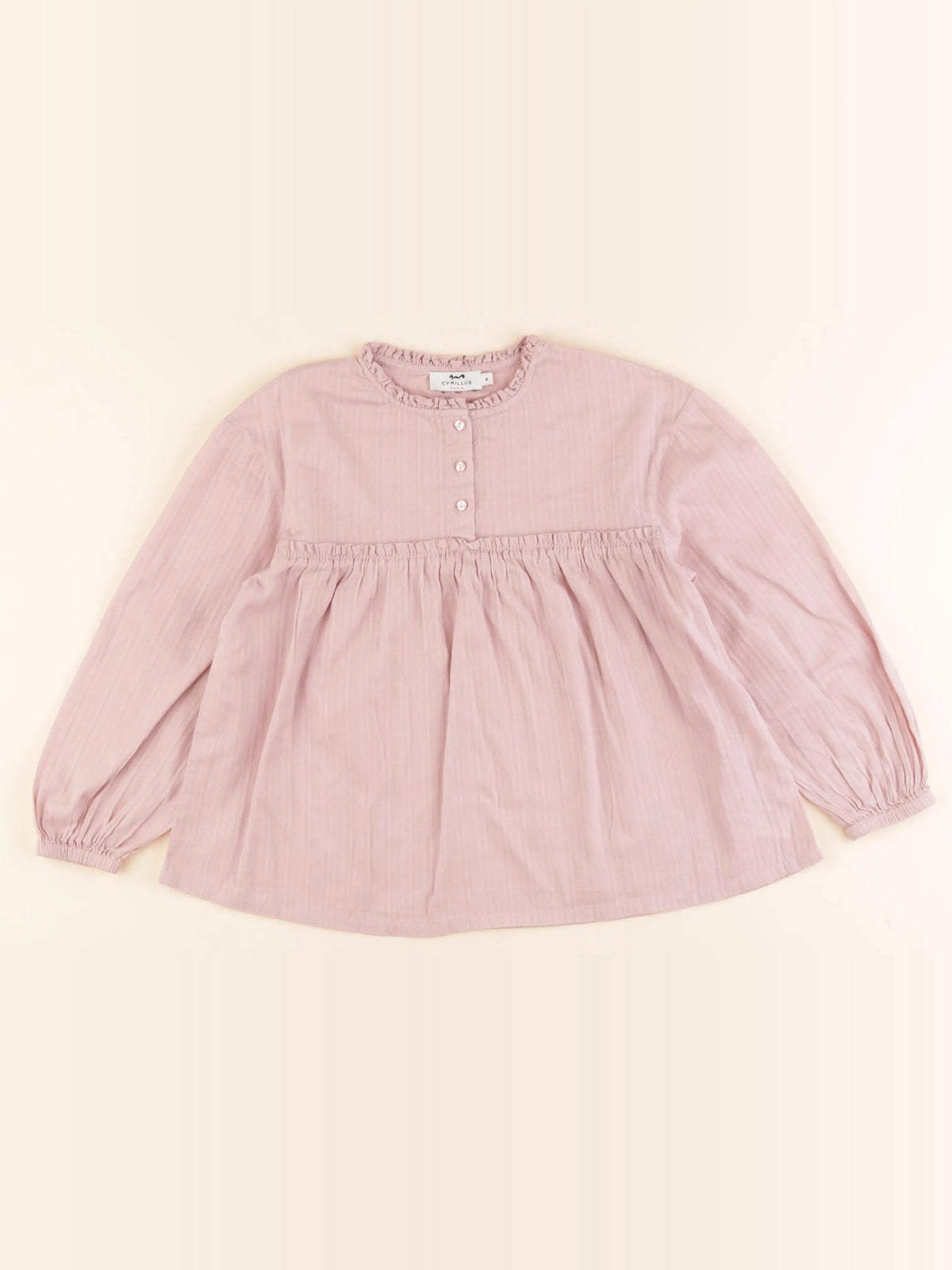 Cyrillus - blouse rose - 8 ans