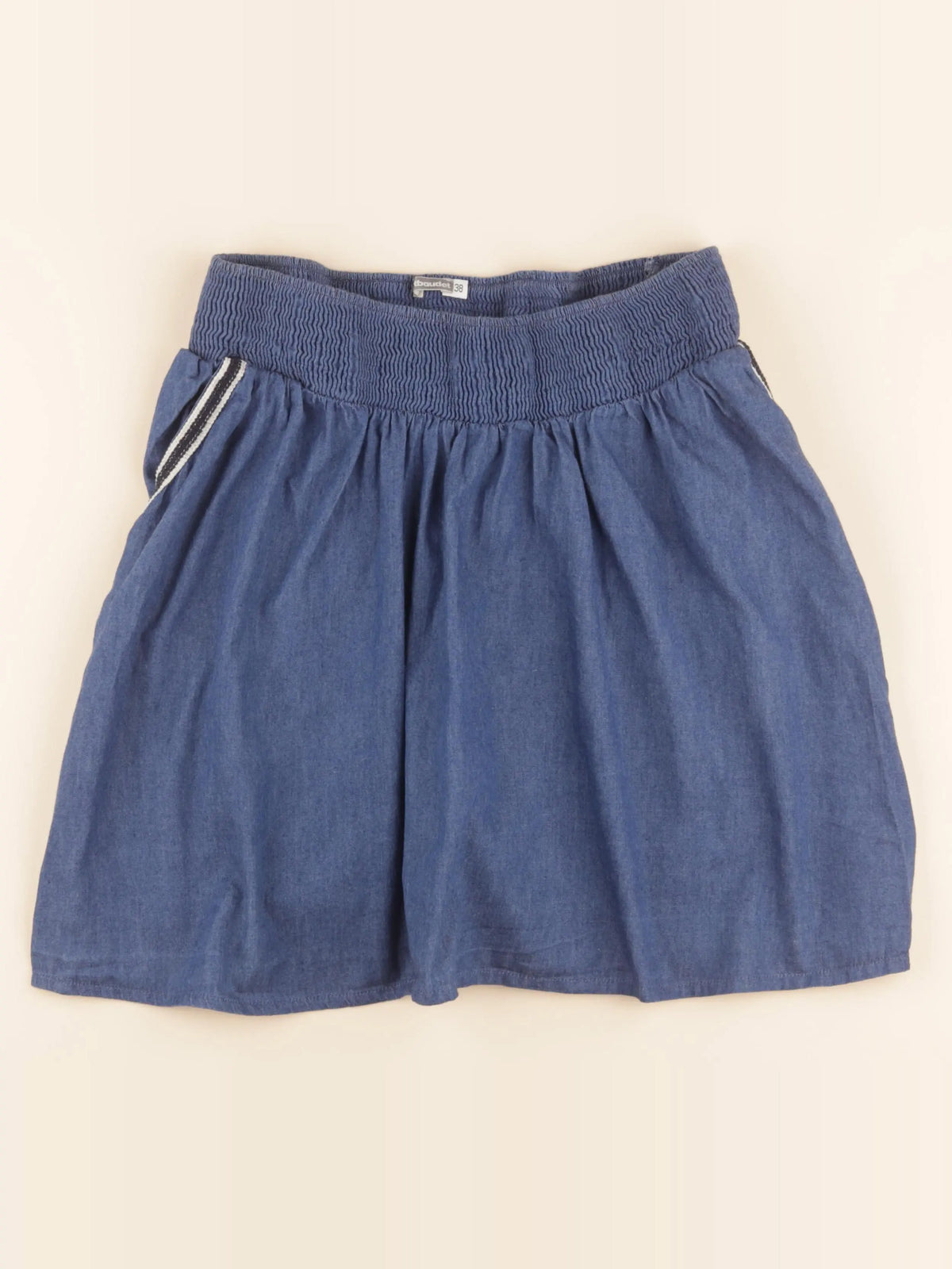 Vertbaudet - jupe grossesse bleu - 38