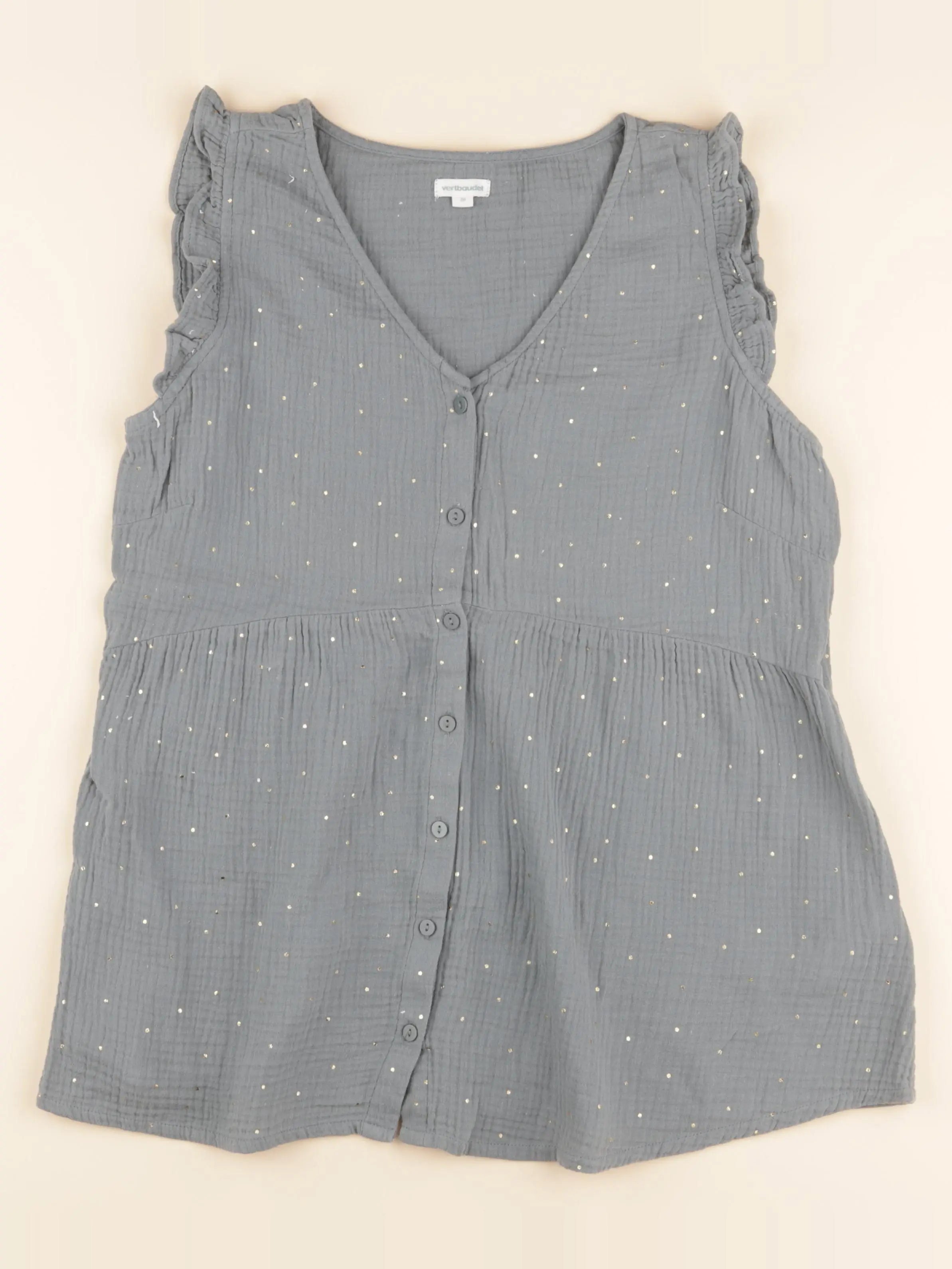 Vertbaudet - blouse allaitement, grossesse vert, or - 38
