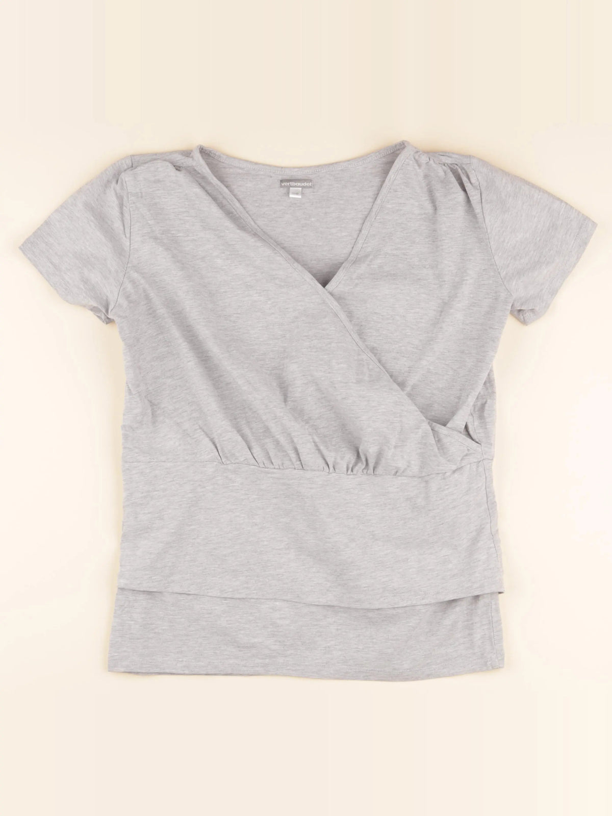Vertbaudet - tee-shirt allaitement gris - 38 à 40