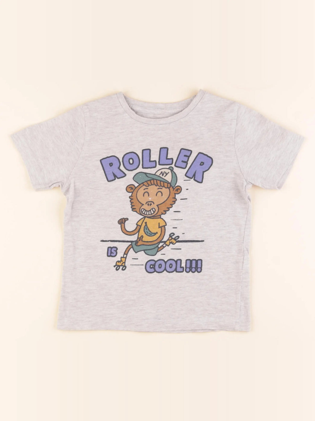 Vertbaudet - tee-shirt gris - 5 ans
