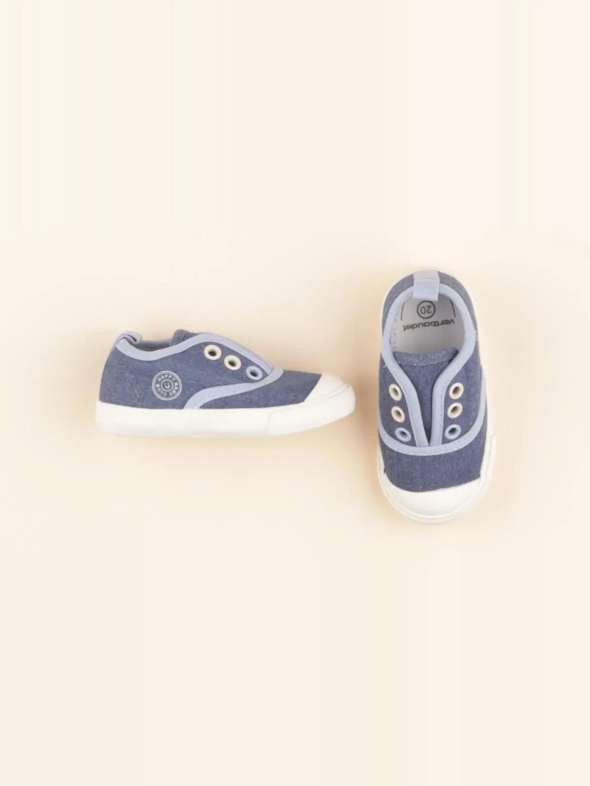 Vertbaudet - tennis élastiqué bleu - pointure 20