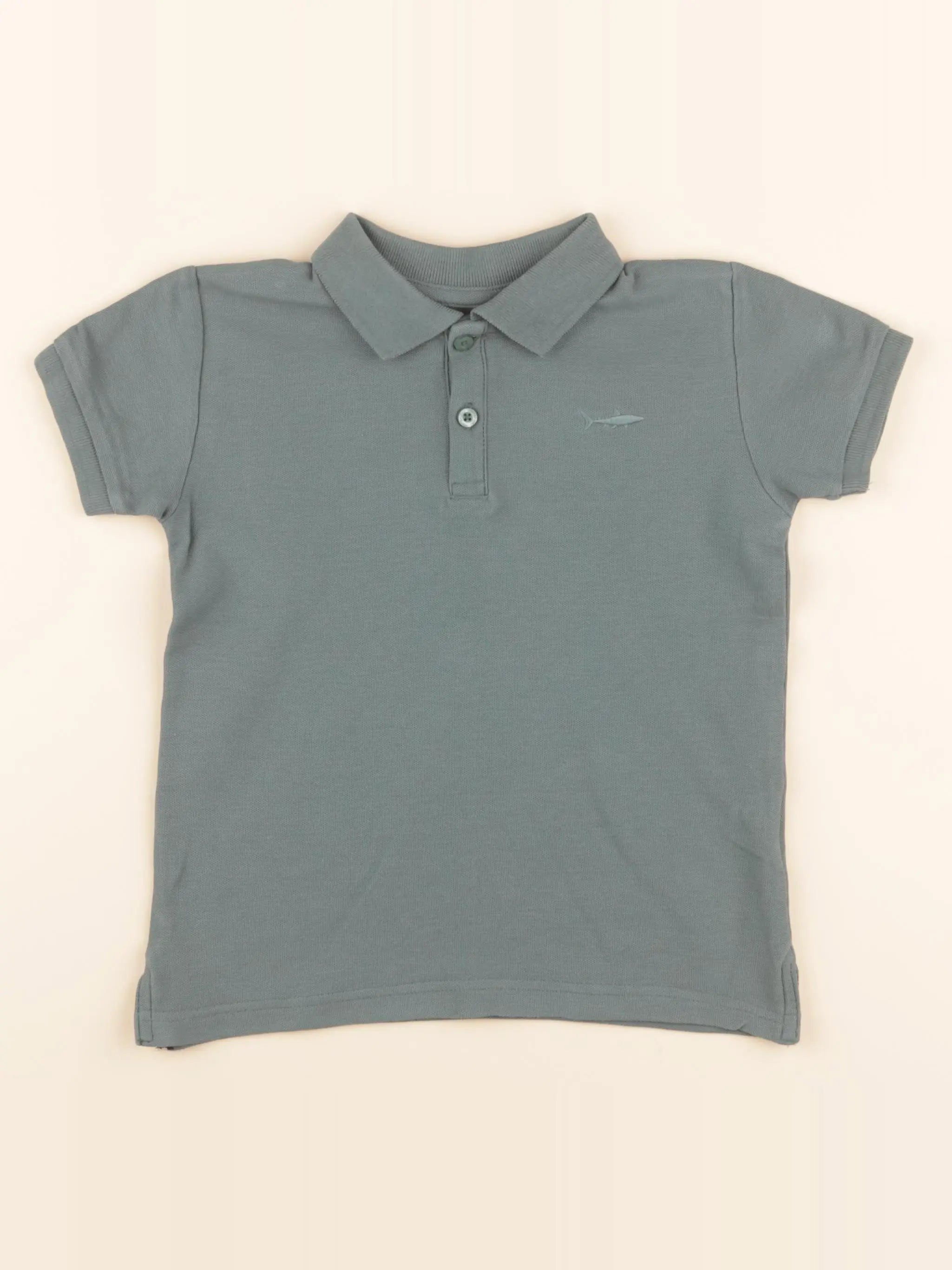 Vertbaudet - polo vert - 5 ans
