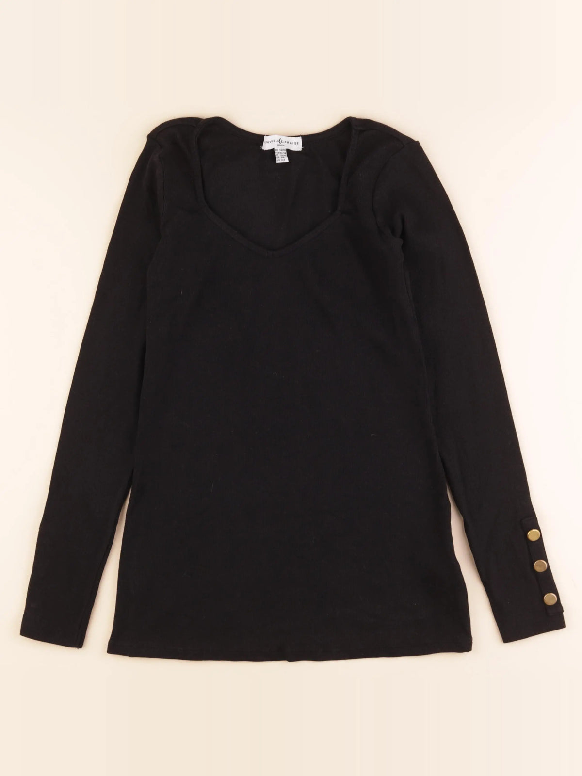 Envie de fraise - tee-shirt grossesse noir - 34 à 36