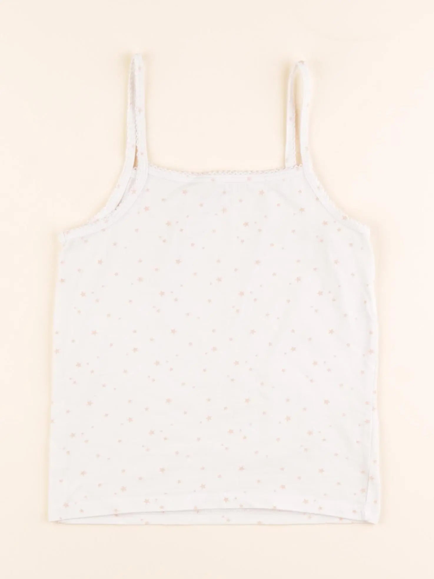 Vertbaudet - maillot de corps blanc, rose - 6 ans