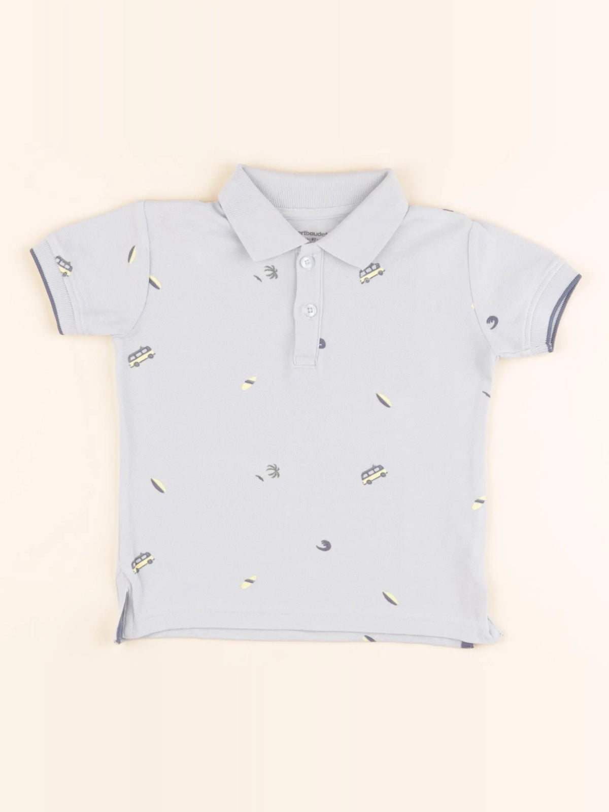 Vertbaudet - polo bleu - 3 ans