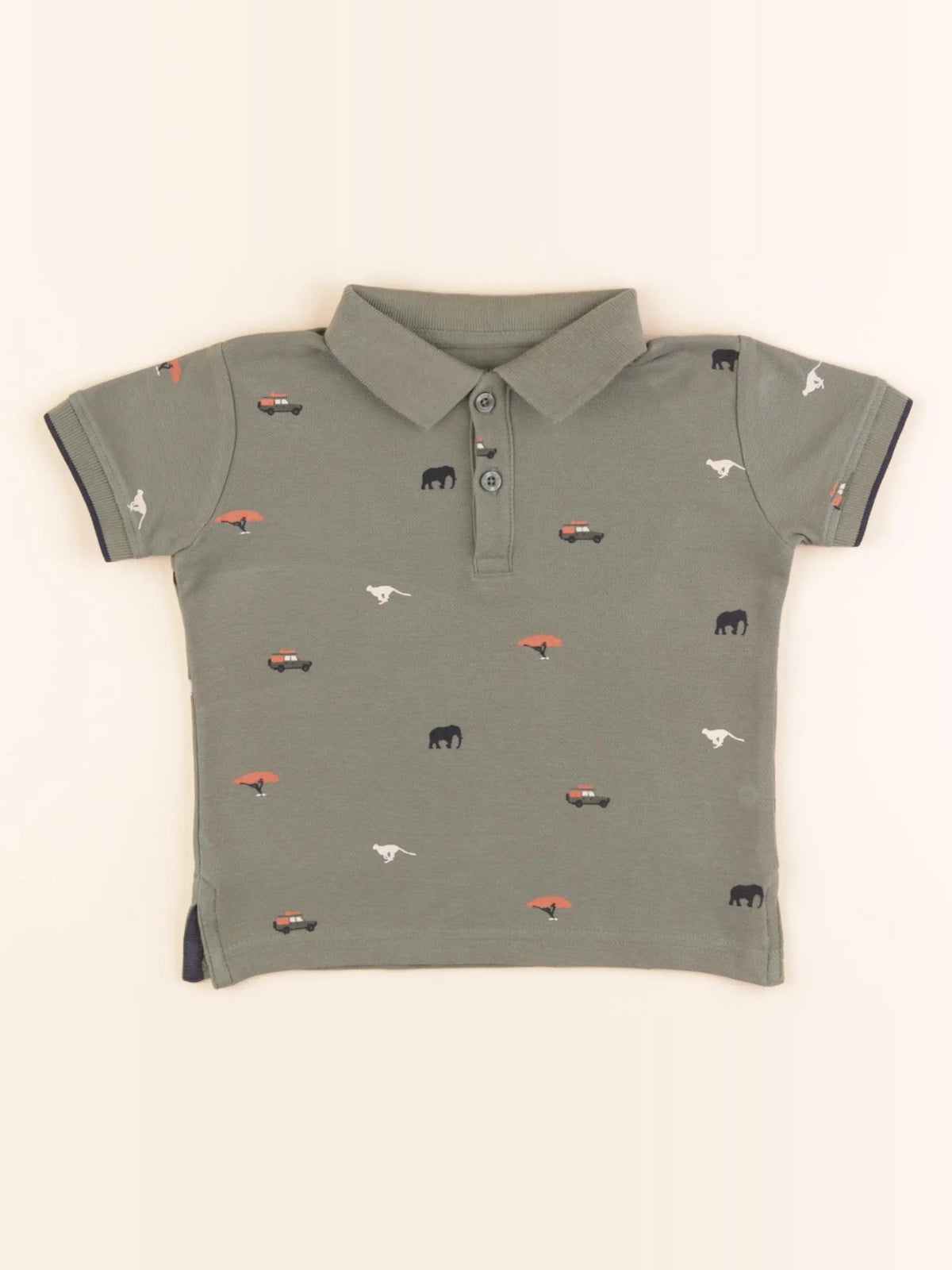 Vertbaudet - polo bleu - 3 ans