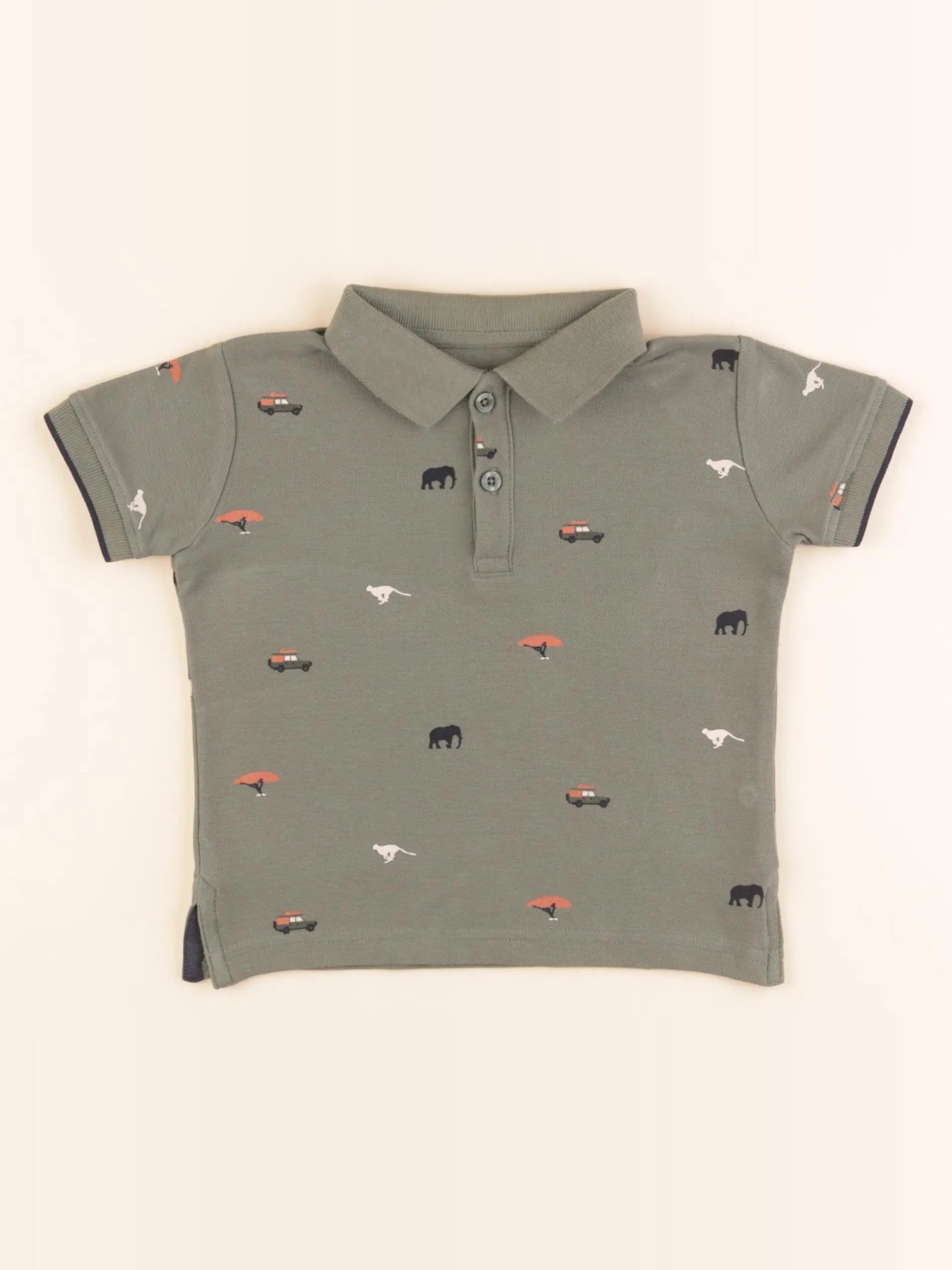 Vertbaudet - polo bleu - 3 ans