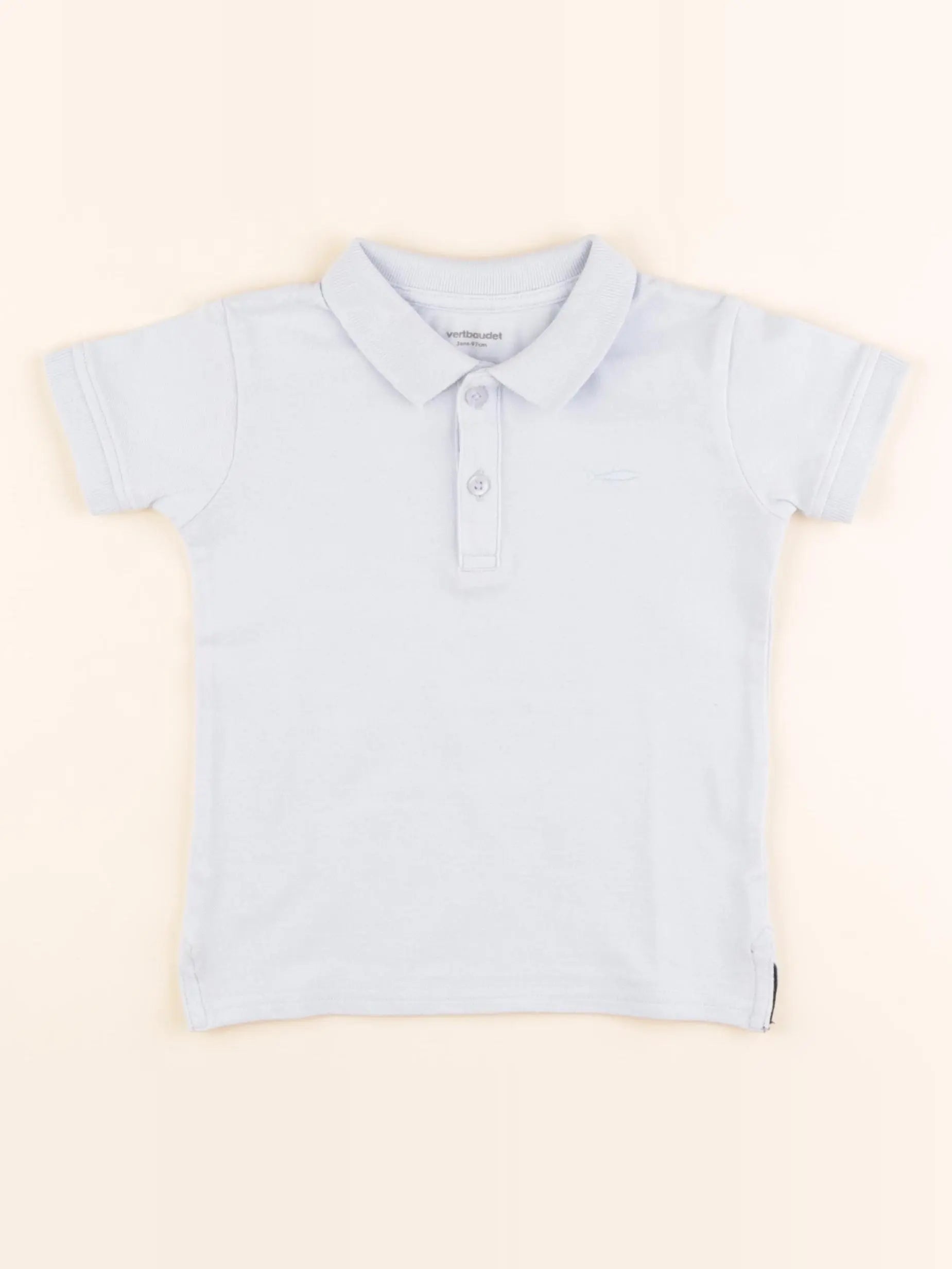 Vertbaudet - polo bleu - 3 ans