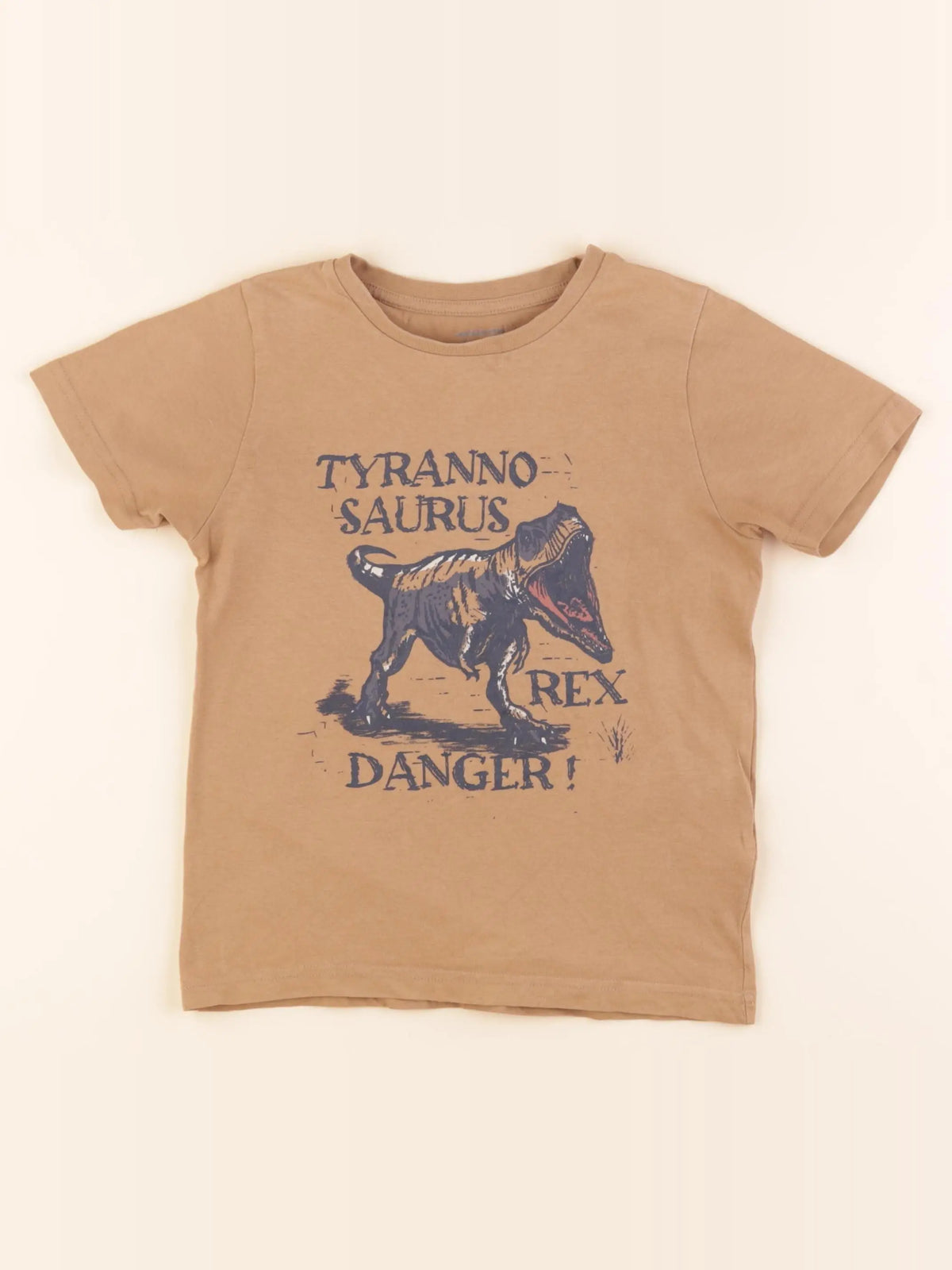 Vertbaudet - tee-shirt marron - 6 ans