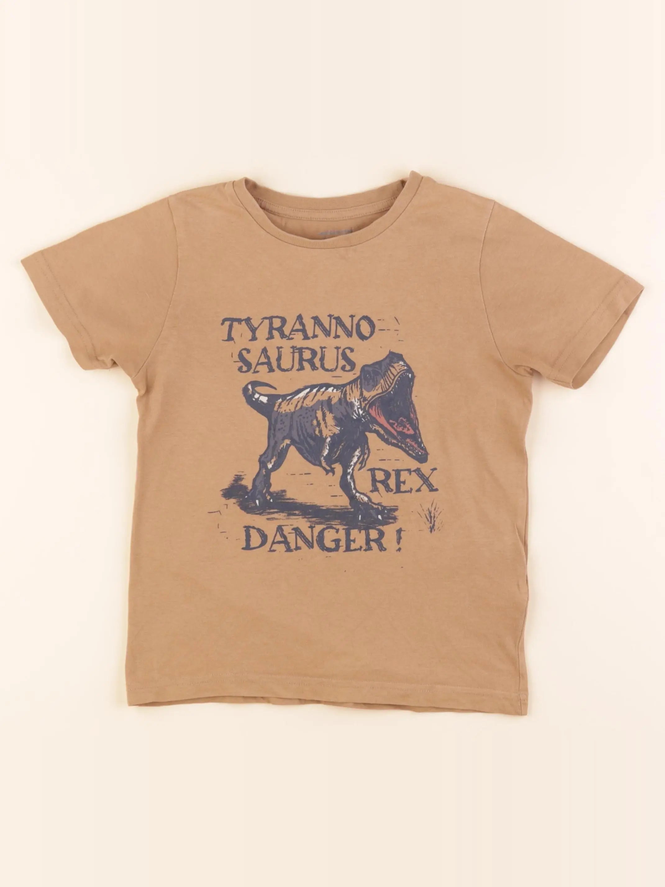 Vertbaudet - tee-shirt marron - 6 ans