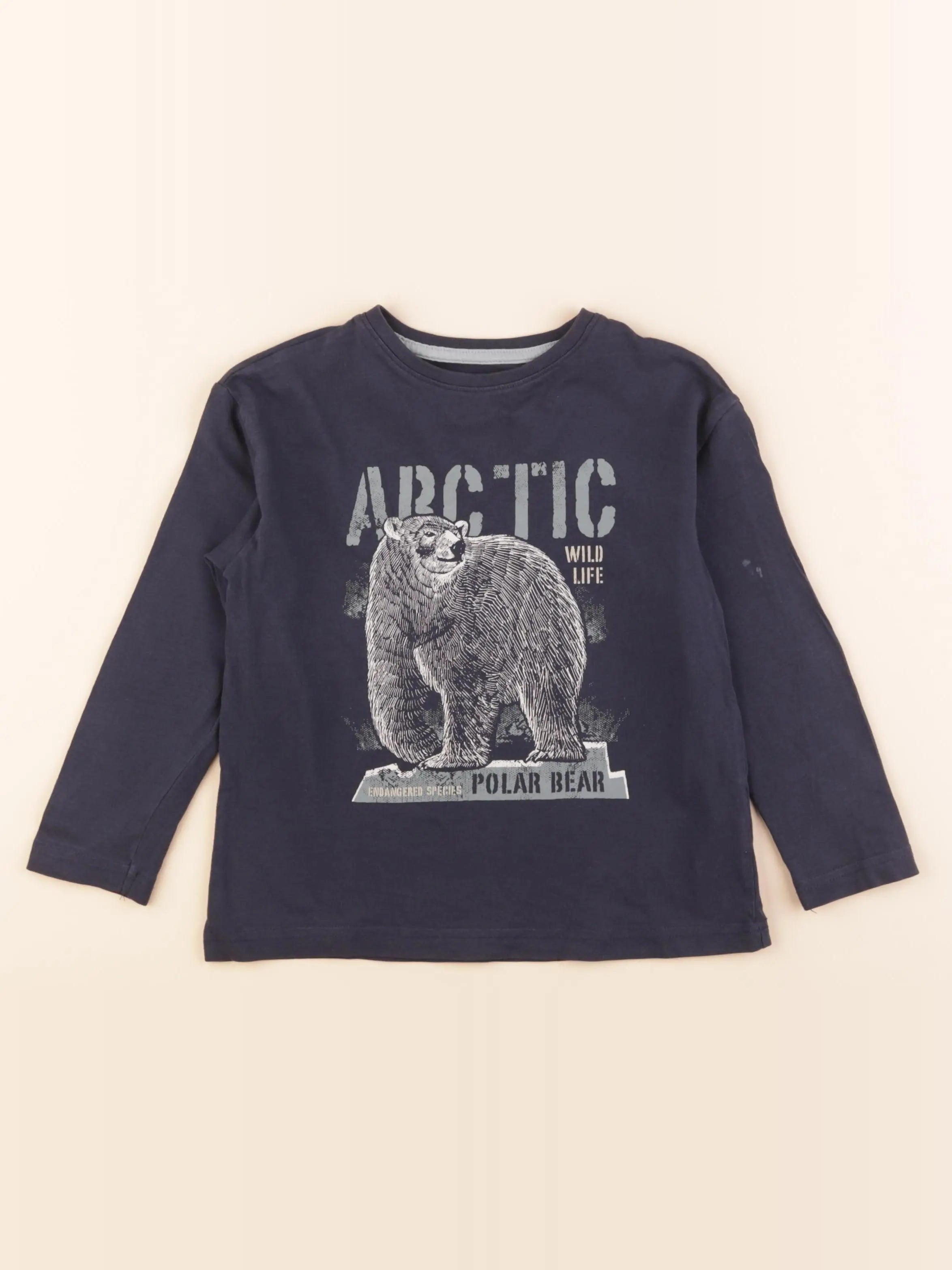 Vertbaudet - tee-shirt bleu - 5 ans