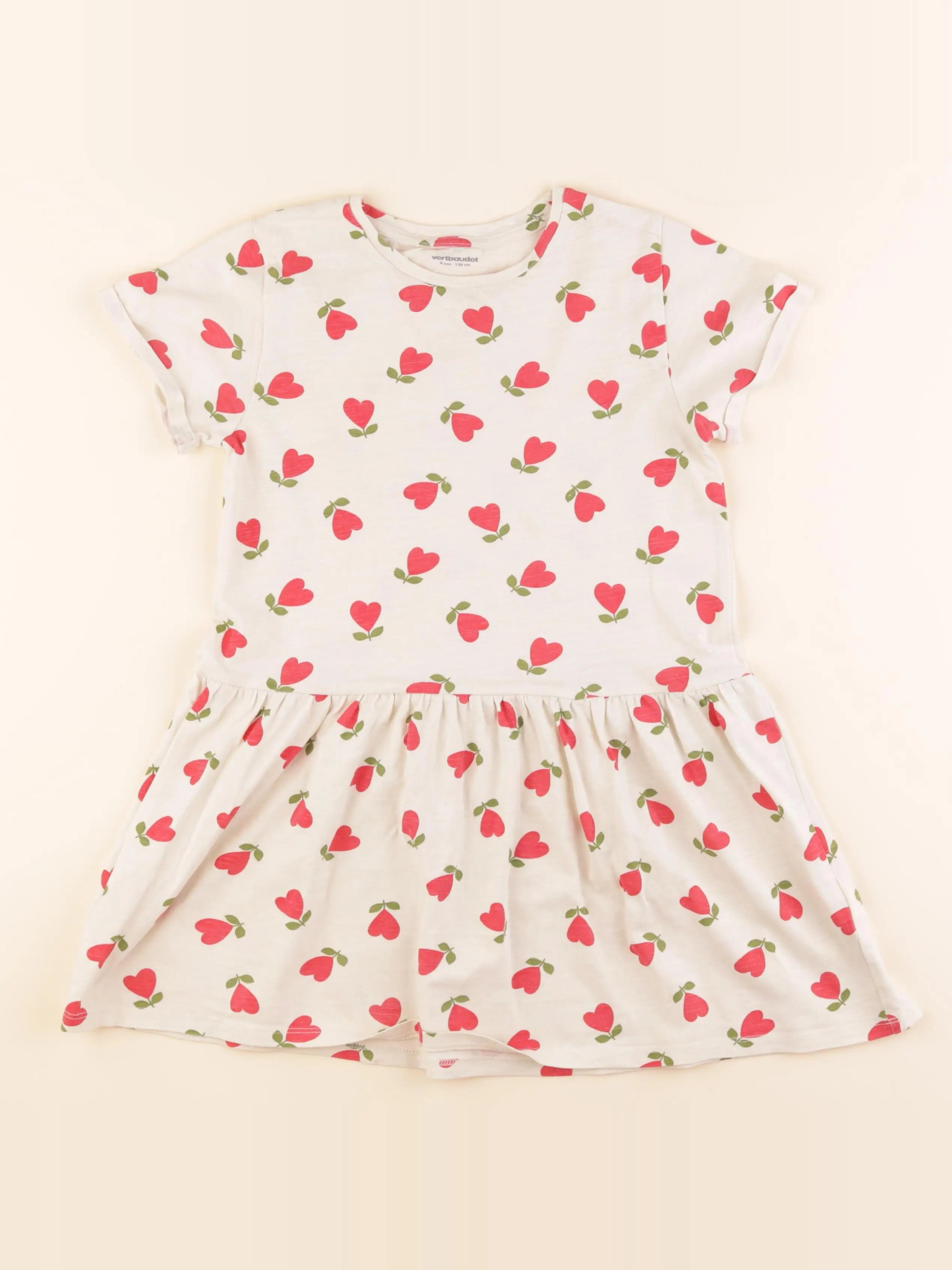Vertbaudet - robe multicolore - 8 ans