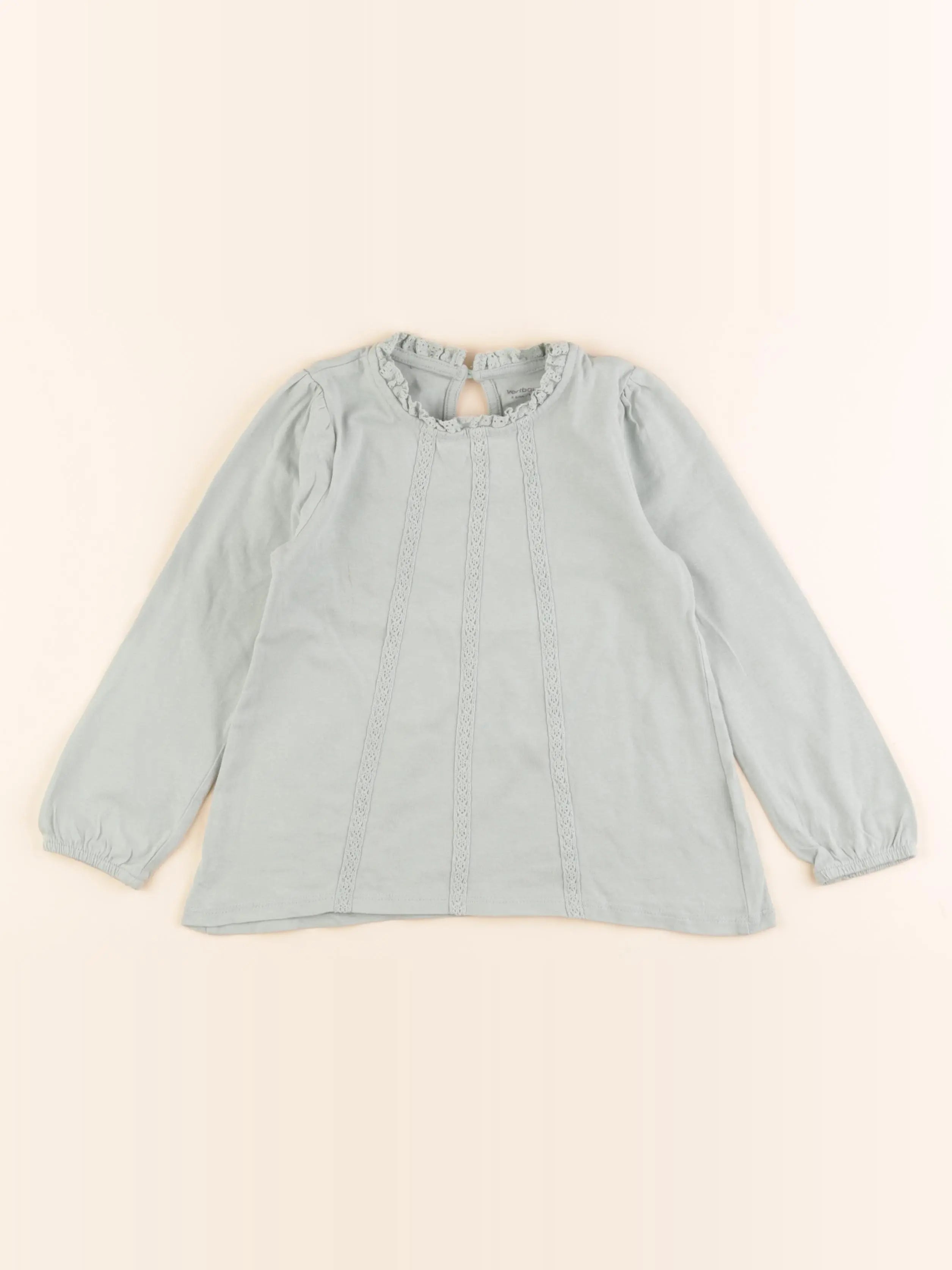 Vertbaudet - tee-shirt vert - 4 ans