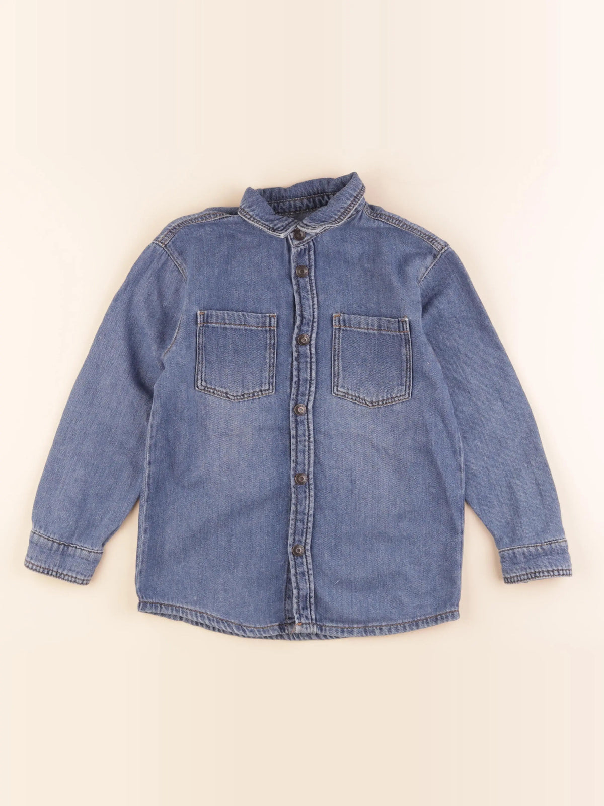 Vertbaudet - chemise bleu - 8 ans