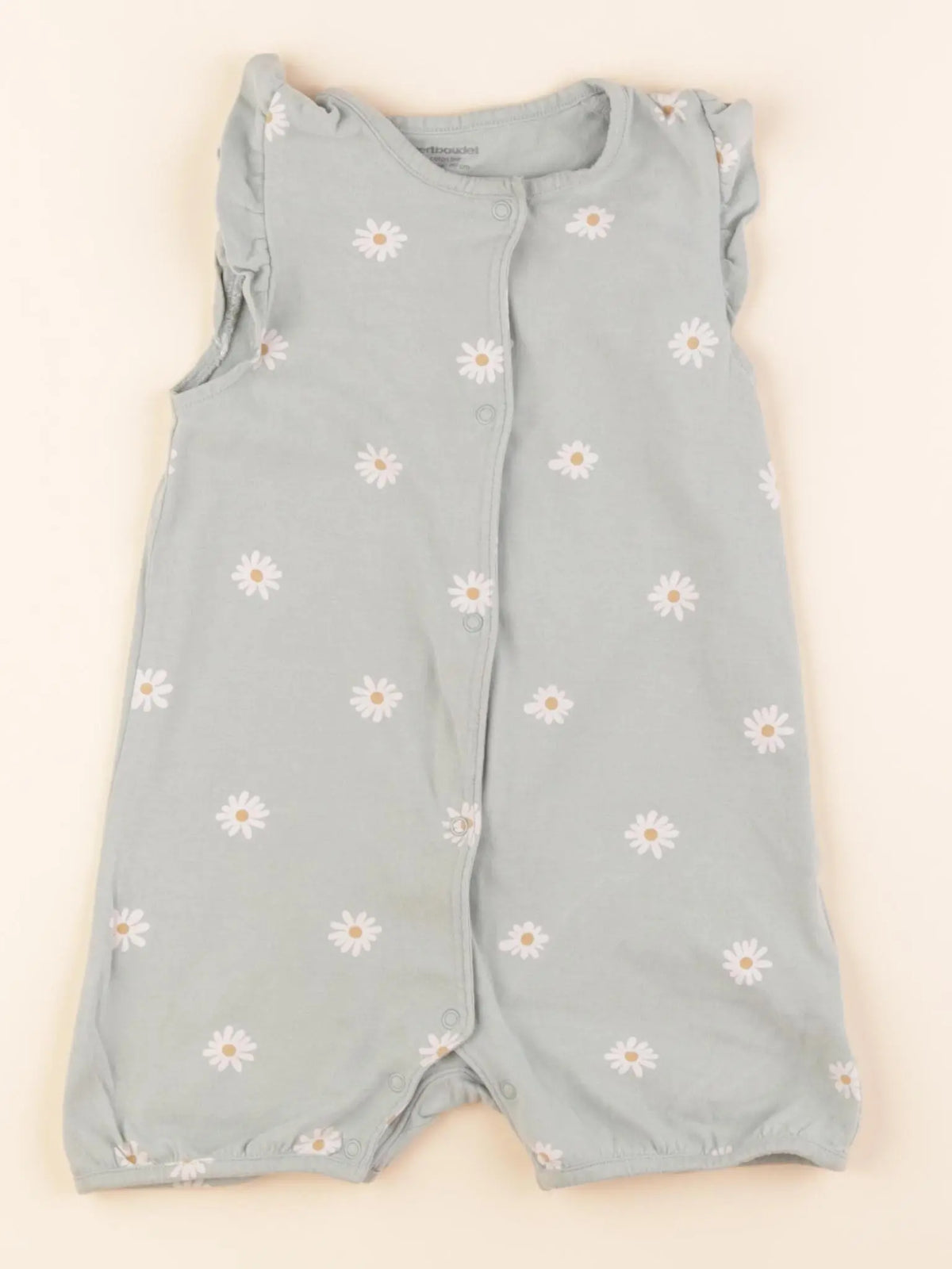 Vertbaudet - pyjama coton vert - 24 mois