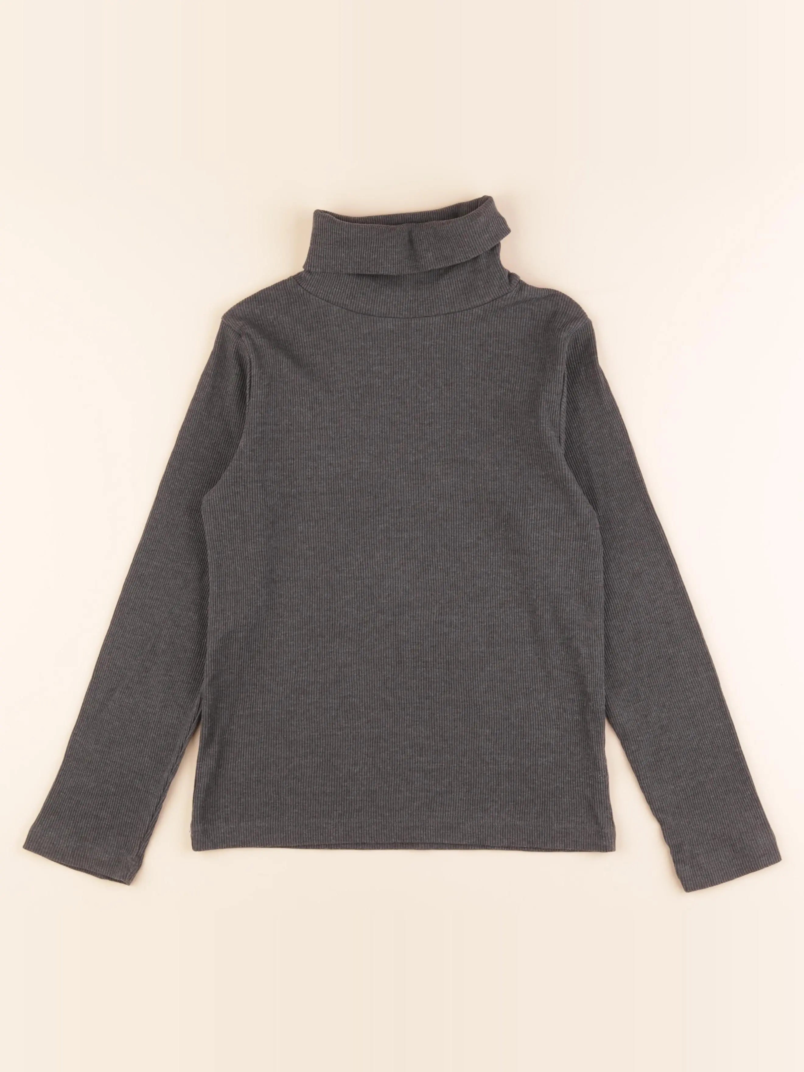 Monoprix - sous-pull gris - 10 ans