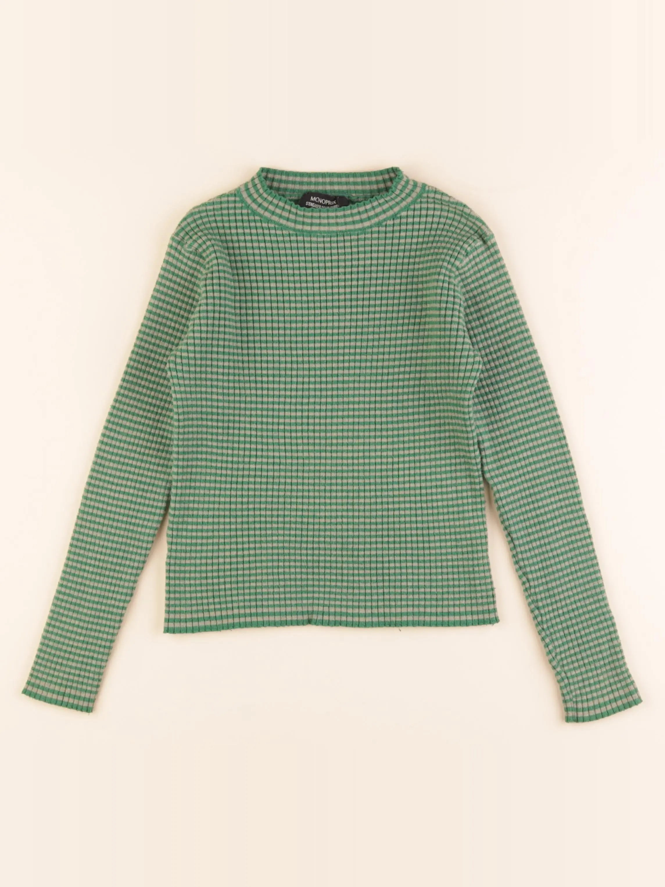 Monoprix - pull vert - 10 ans