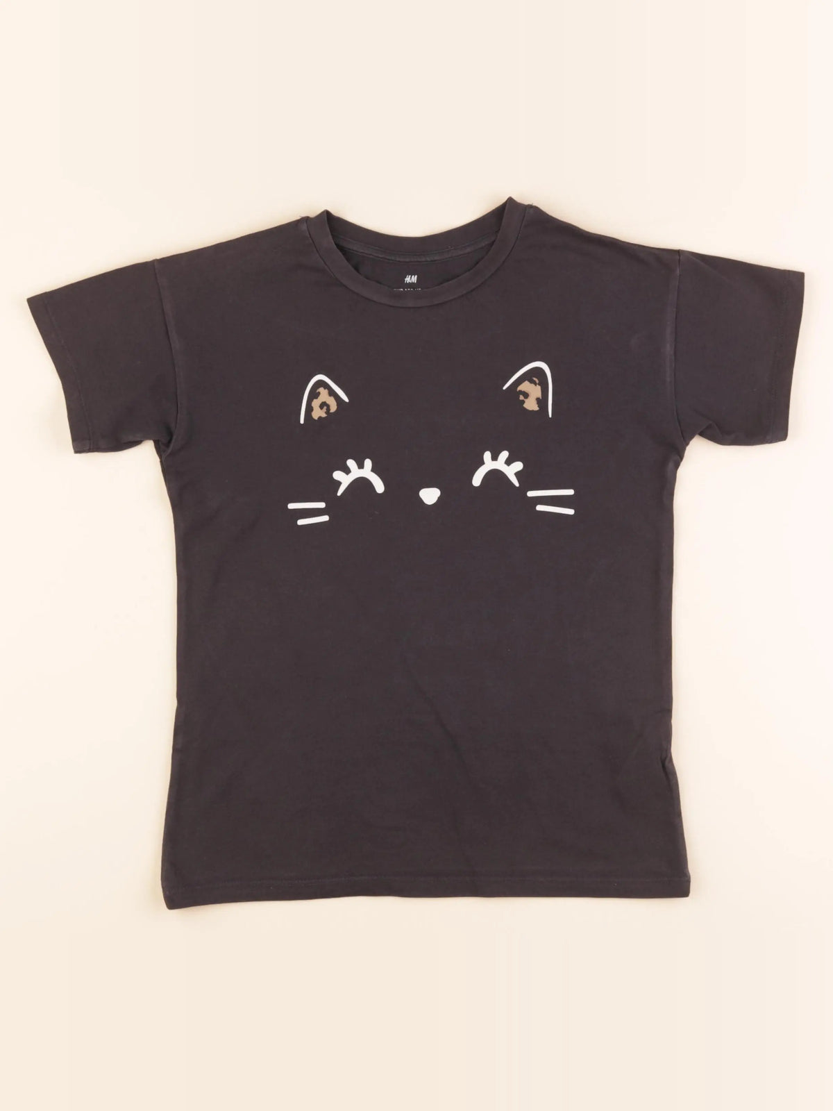 H&M - tee-shirt gris - 6/7 ans