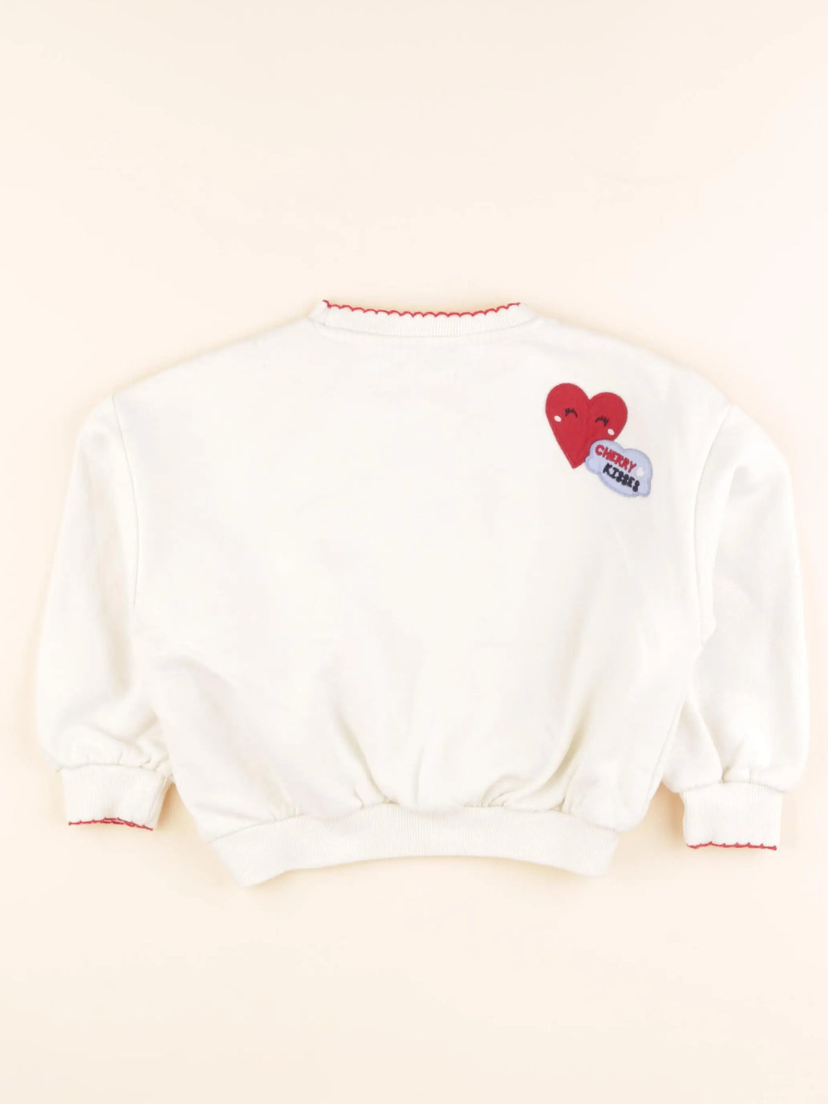 Vertbaudet - sweat imprimé au dos blanc - 5 ans
