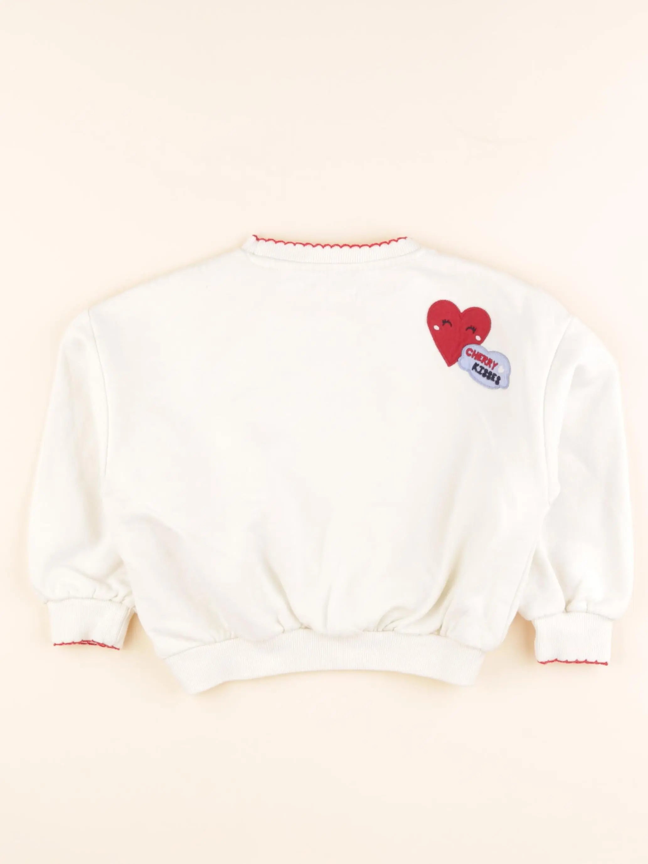 Vertbaudet - sweat imprimé au dos blanc - 5 ans
