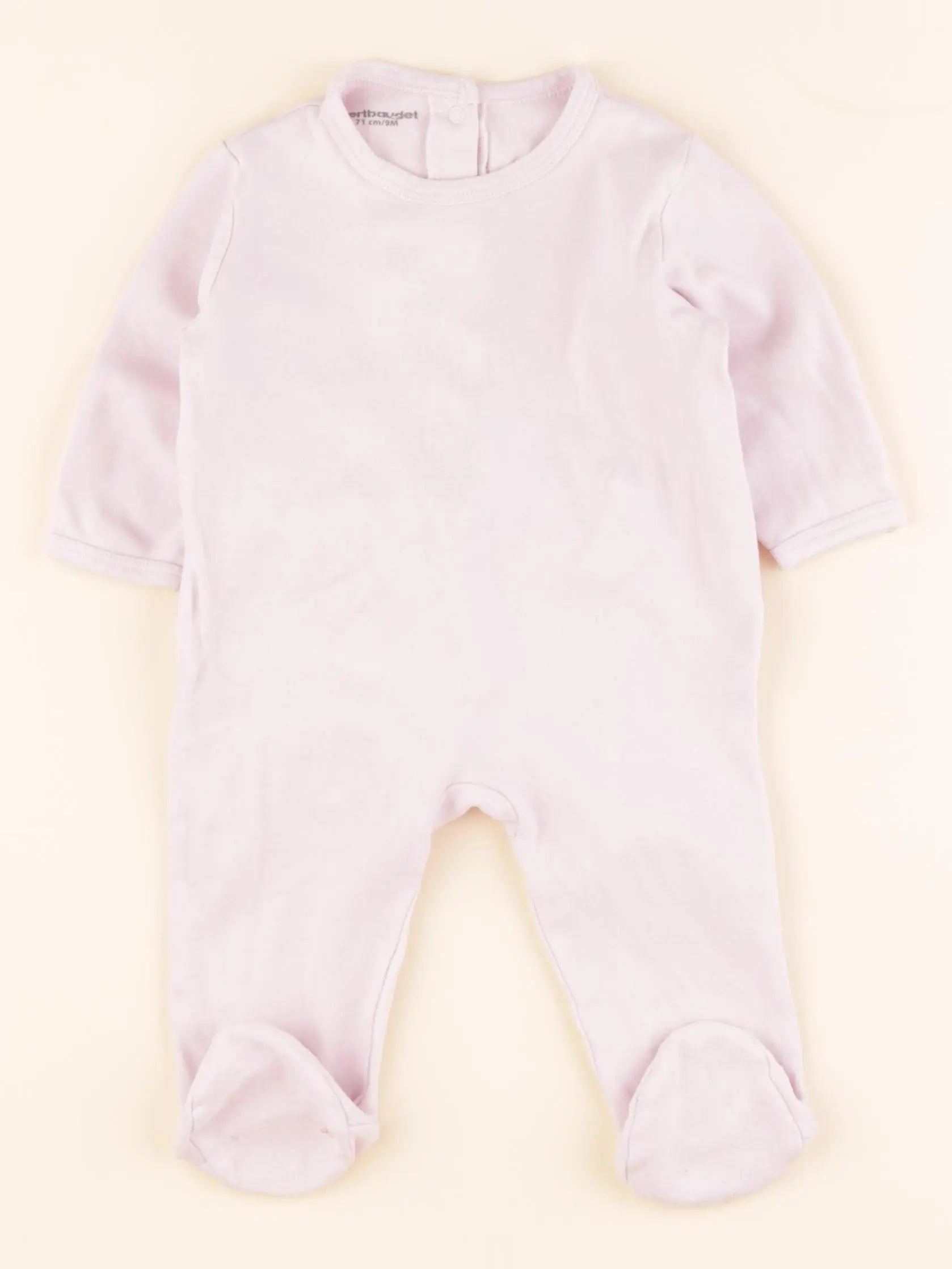 Vertbaudet - pyjama coton rose - 9 mois