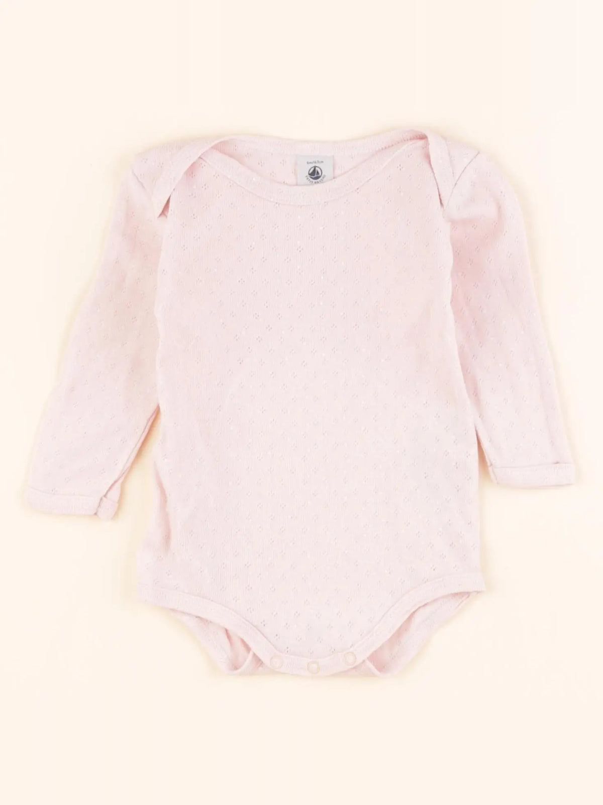 Petit Bateau - body rose - 6 mois