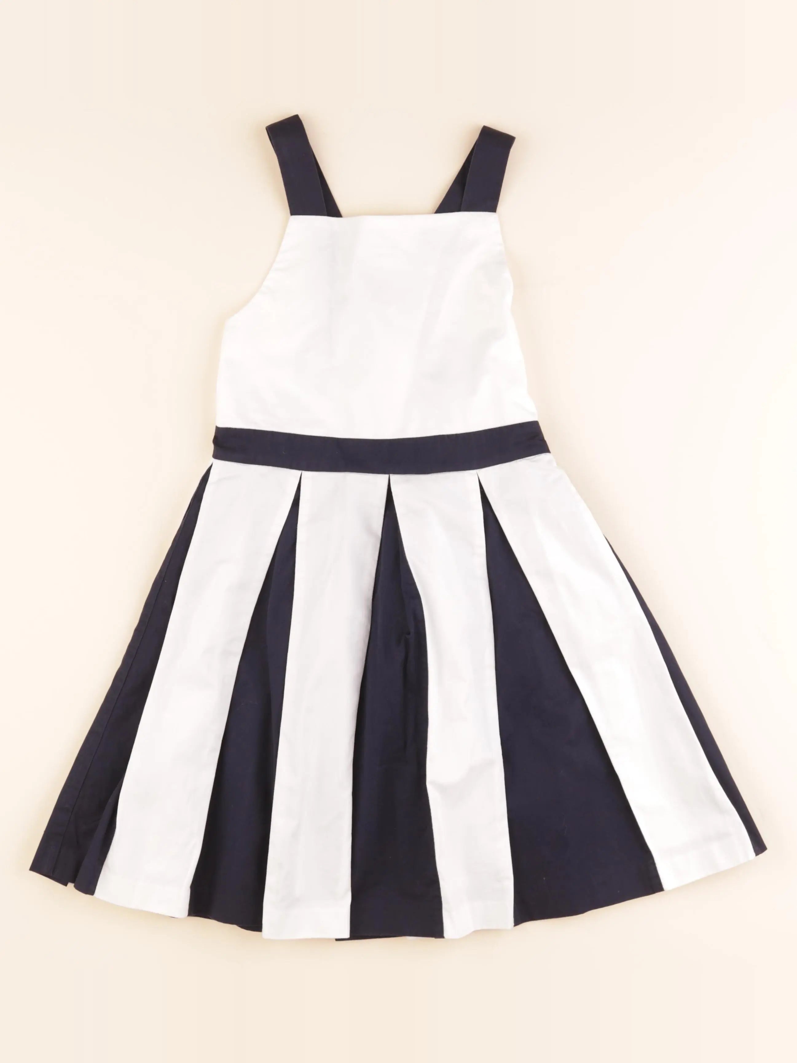 Jacadi - robe blanc, bleu - 8 ans