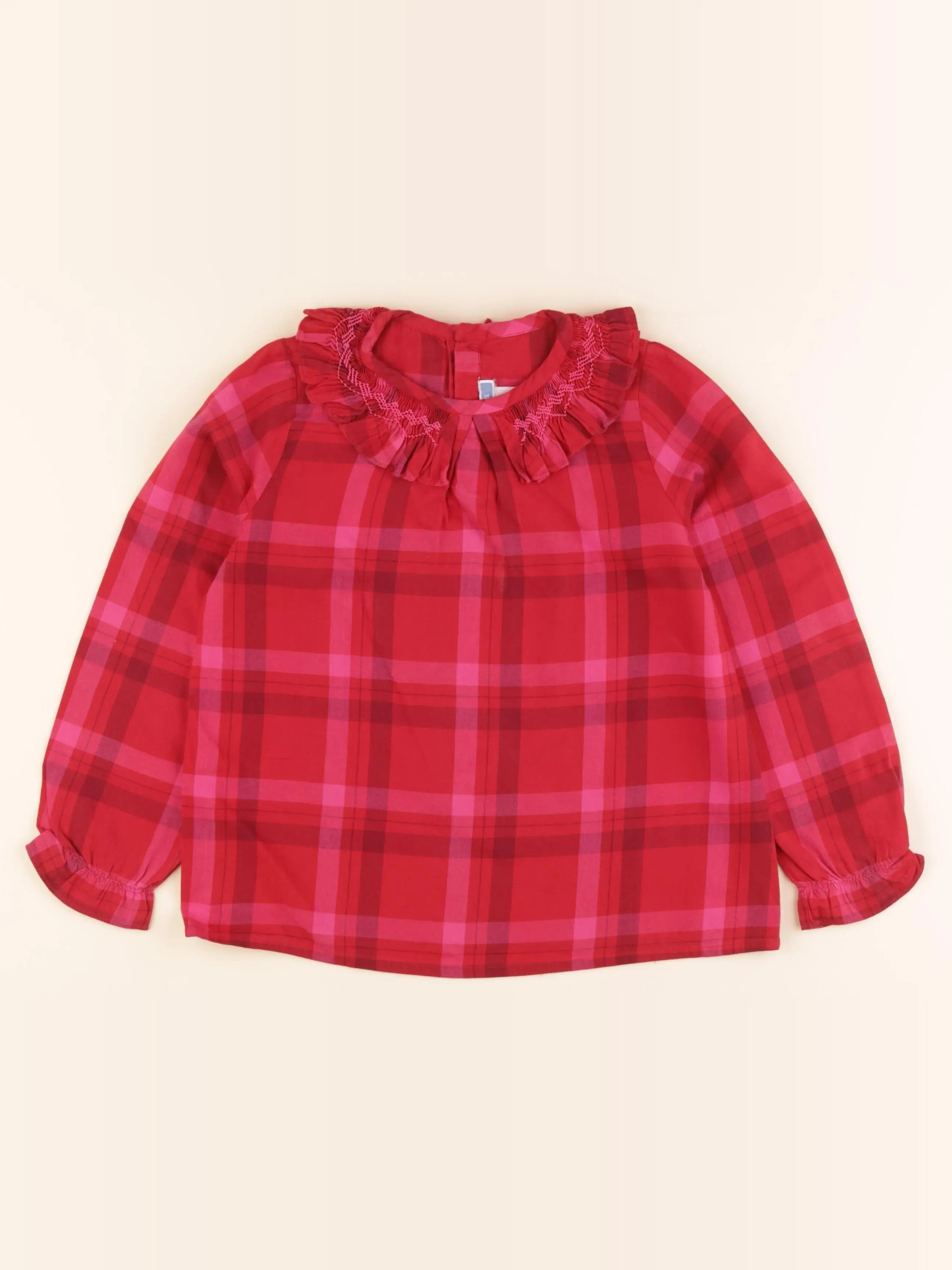 Jacadi - blouse rose, rouge - 8 ans