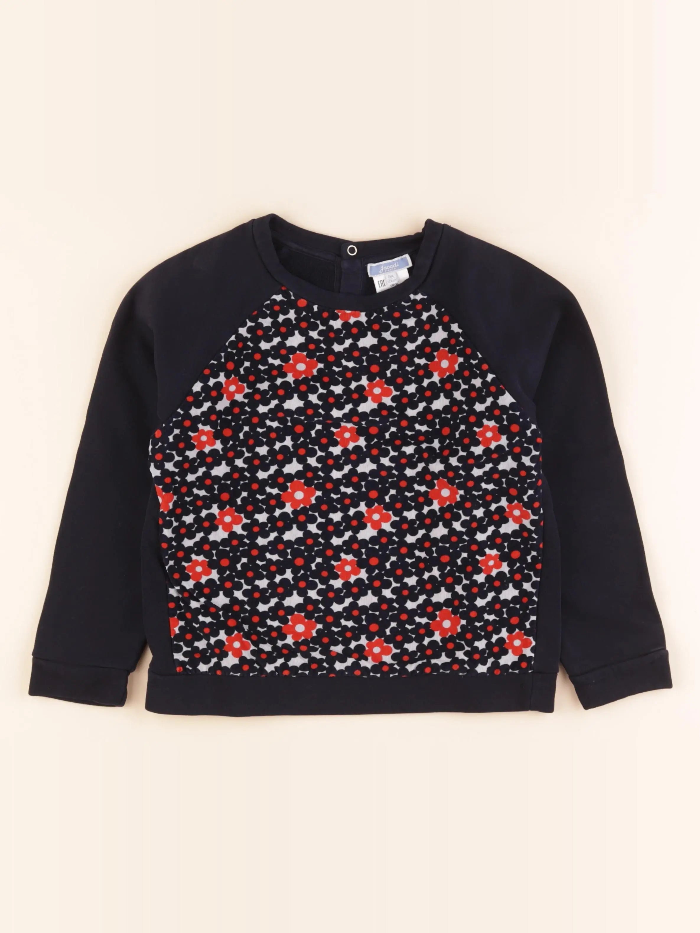 Jacadi - sweat bleu - 8 ans