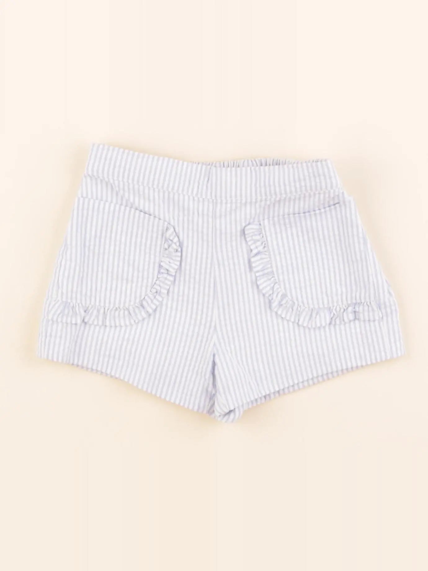 Jacadi - short blanc, bleu - 12 mois