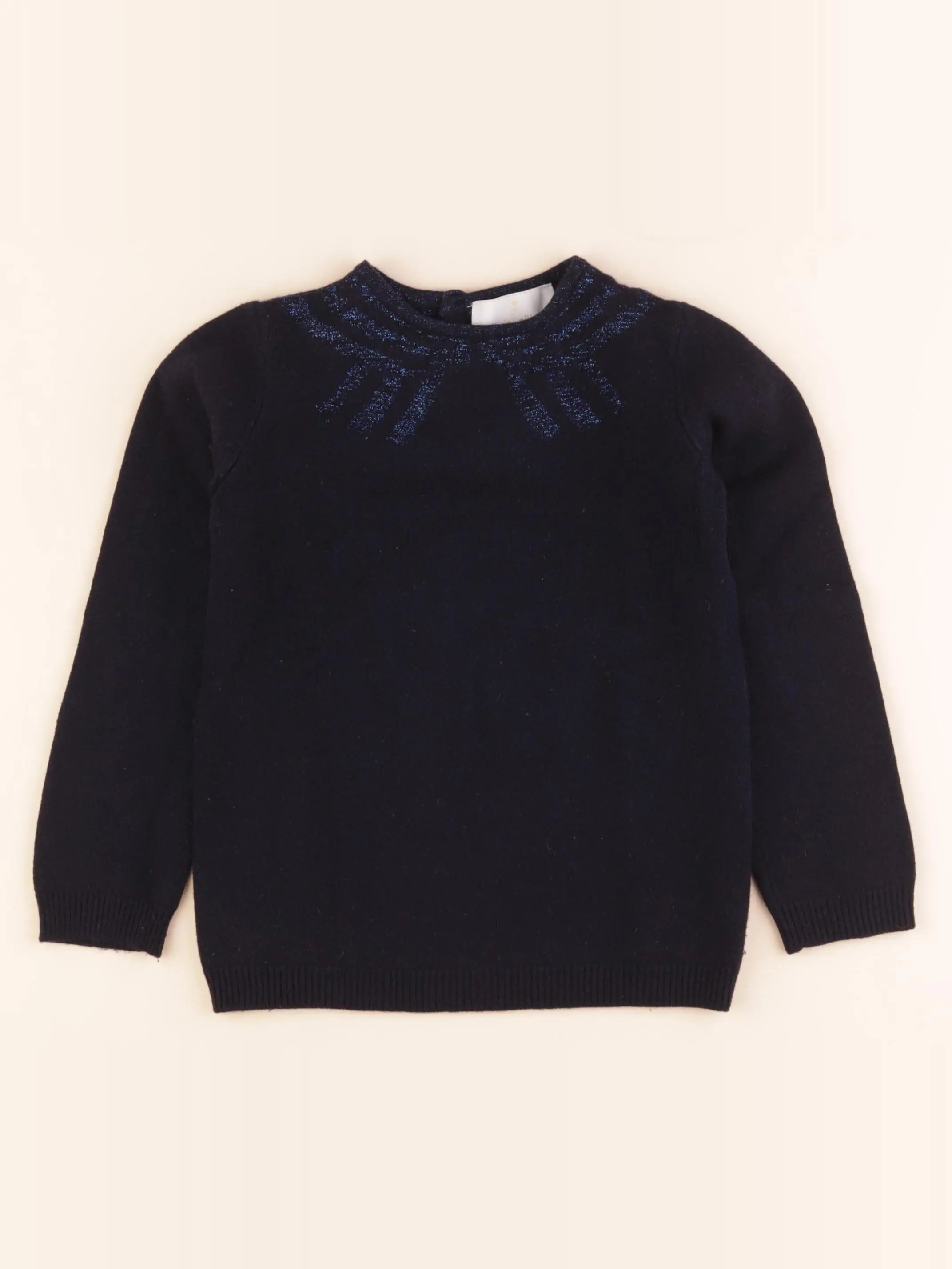 Jacadi - pull bleu - 8 ans